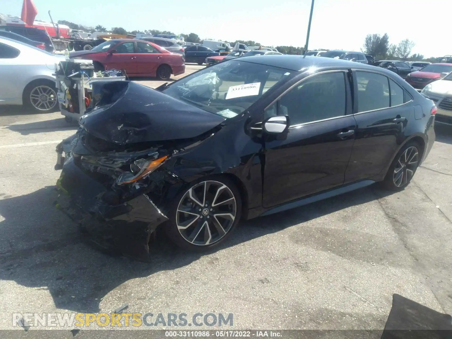 2 Photograph of a damaged car JTDS4MCE5MJ065180 TOYOTA COROLLA 2021