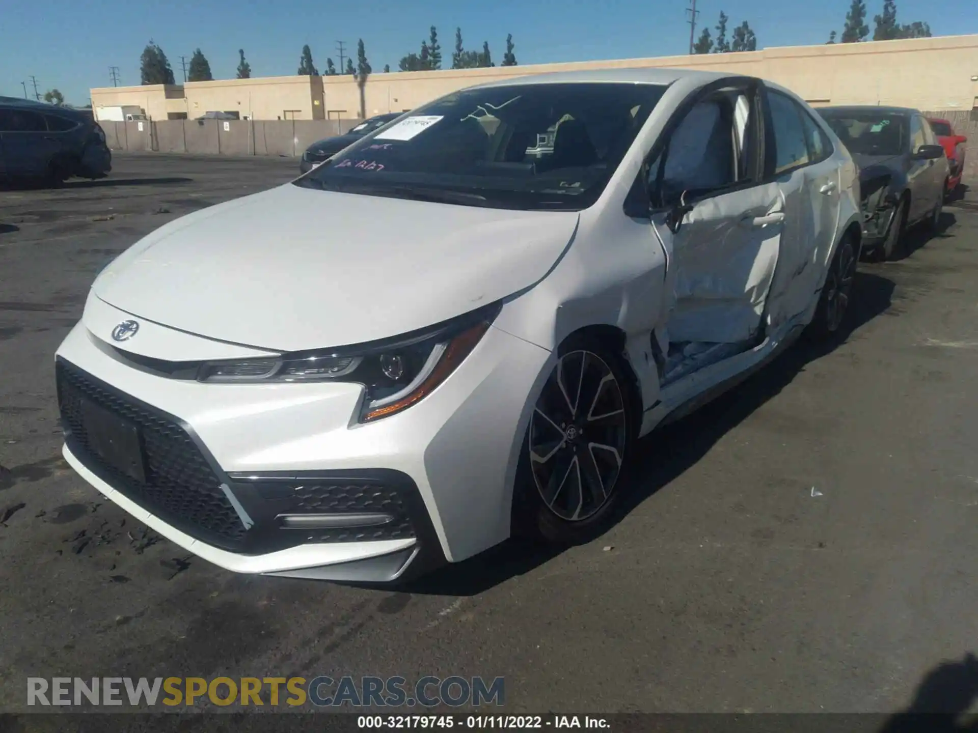 2 Photograph of a damaged car JTDS4MCE5MJ065986 TOYOTA COROLLA 2021