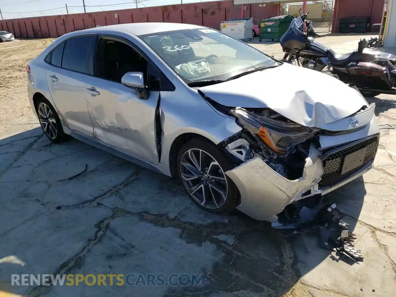1 Photograph of a damaged car JTDS4MCE5MJ076518 TOYOTA COROLLA 2021