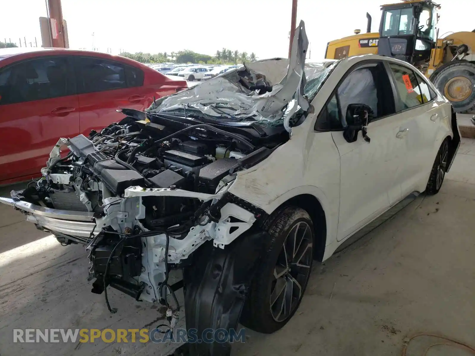 2 Photograph of a damaged car JTDS4MCE5MJ080858 TOYOTA COROLLA 2021