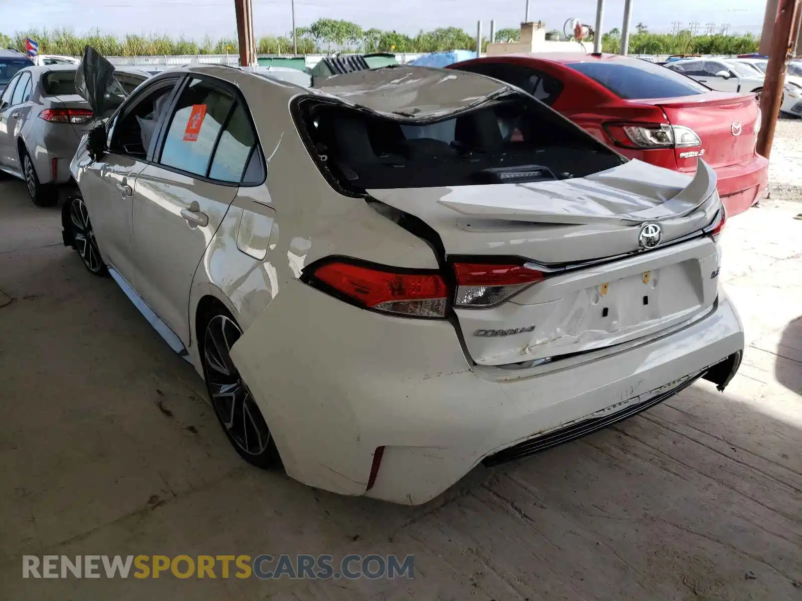 3 Photograph of a damaged car JTDS4MCE5MJ080858 TOYOTA COROLLA 2021