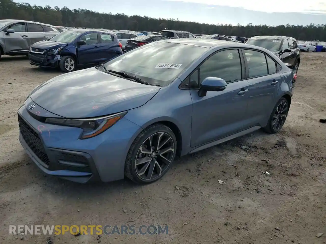 1 Photograph of a damaged car JTDS4MCE6MJ057413 TOYOTA COROLLA 2021