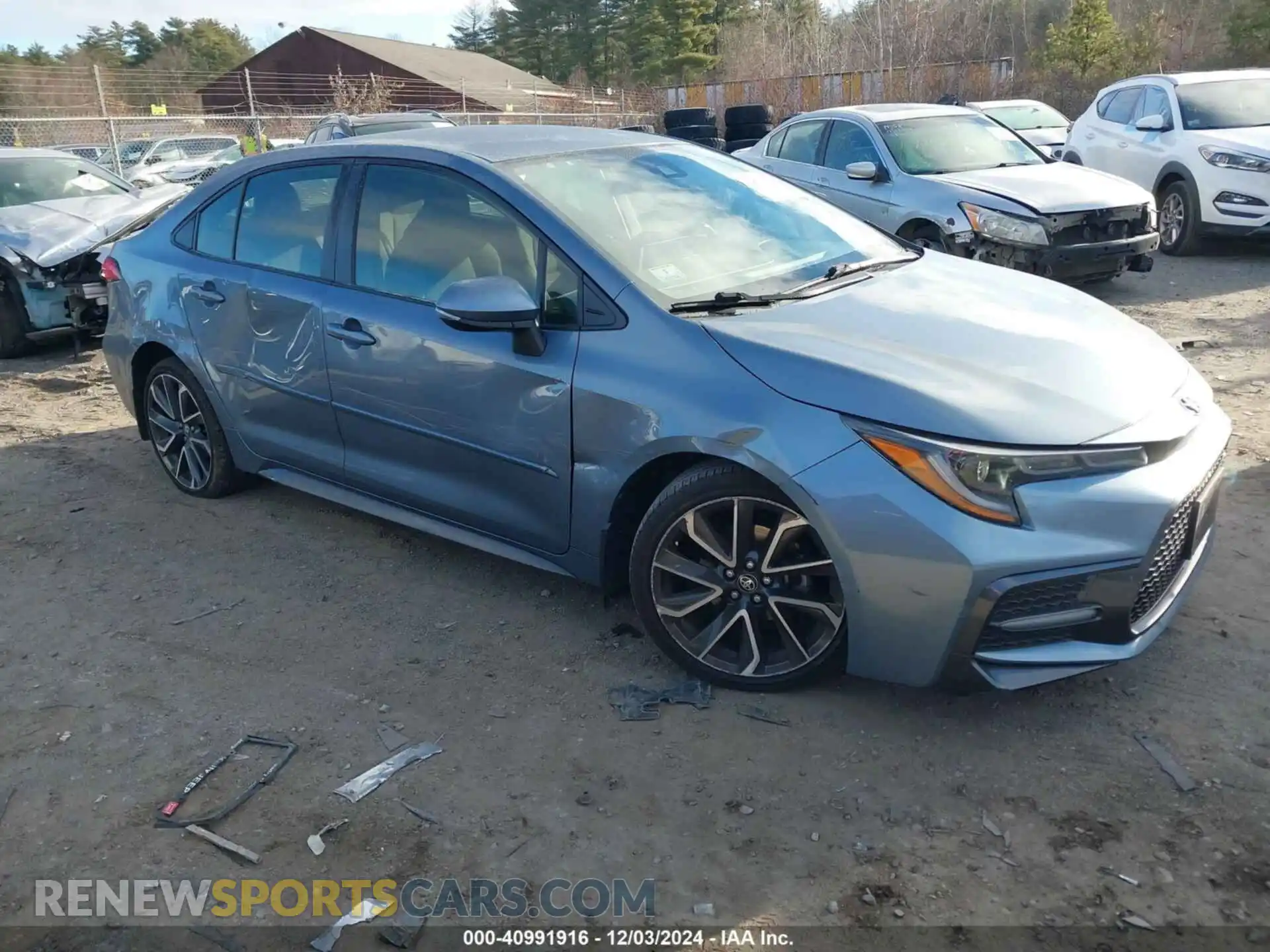 1 Photograph of a damaged car JTDS4MCE6MJ060554 TOYOTA COROLLA 2021