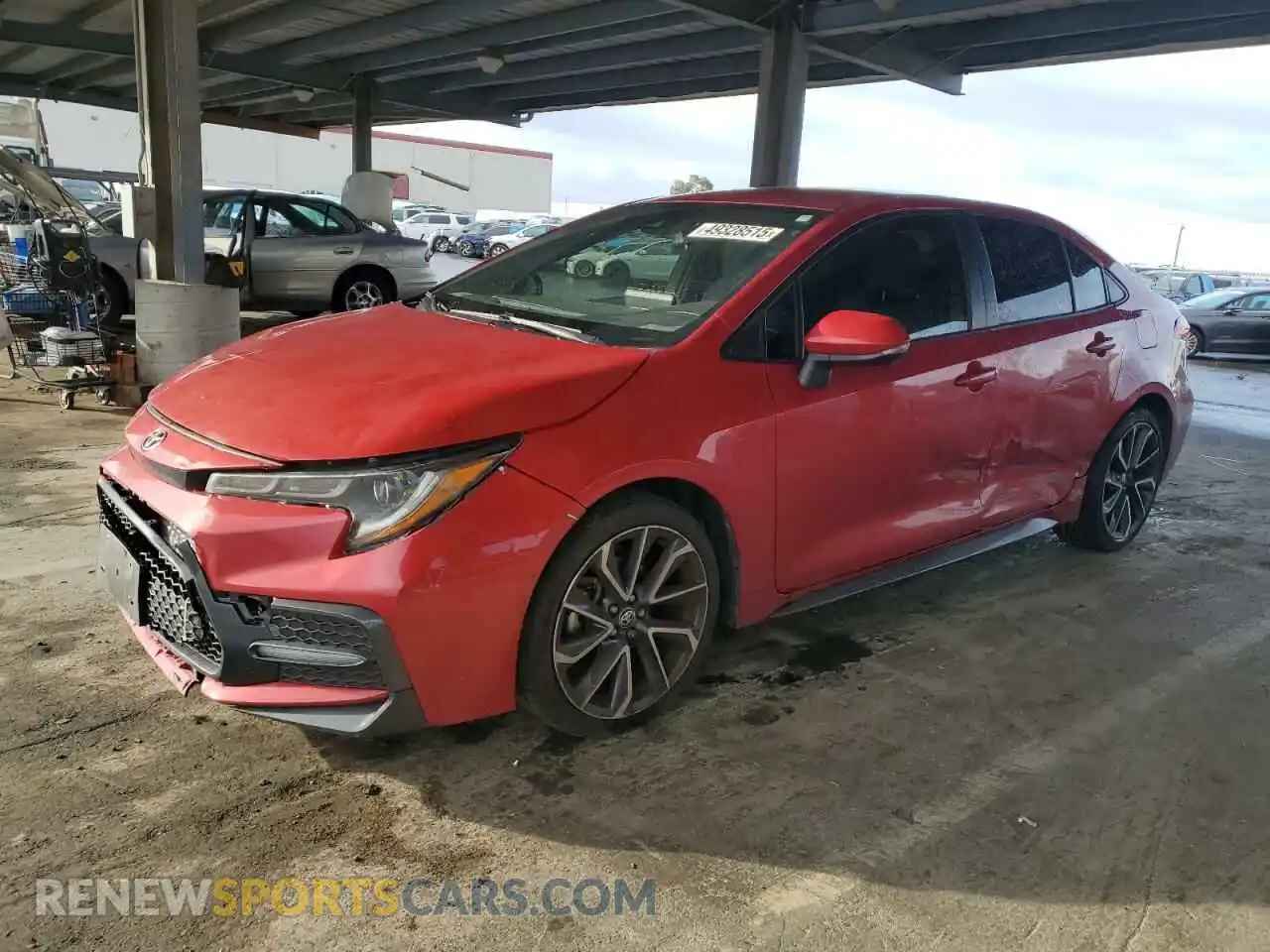 1 Photograph of a damaged car JTDS4MCE6MJ064023 TOYOTA COROLLA 2021