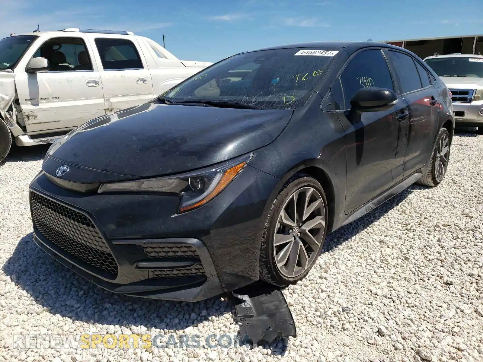 2 fotografías del automóvil dañado JTDS4MCE6MJ064376 TOYOTA COROLLA 2021