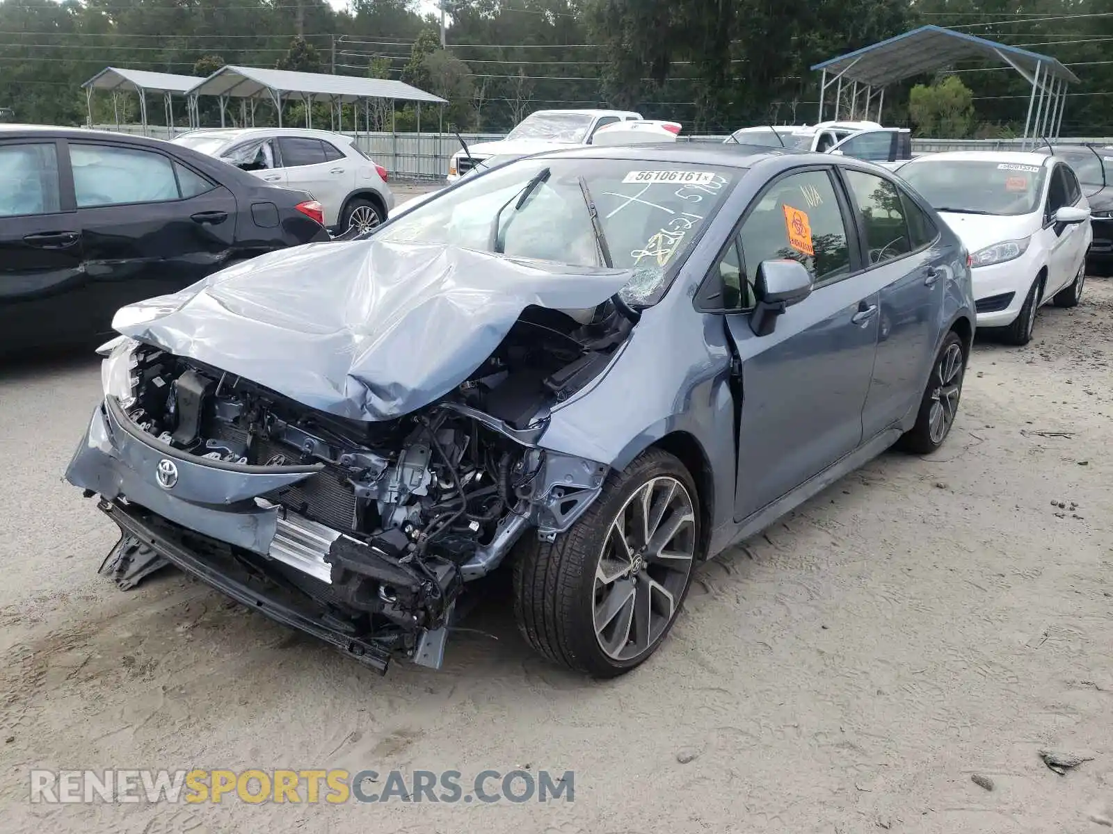 2 Photograph of a damaged car JTDS4MCE6MJ065902 TOYOTA COROLLA 2021