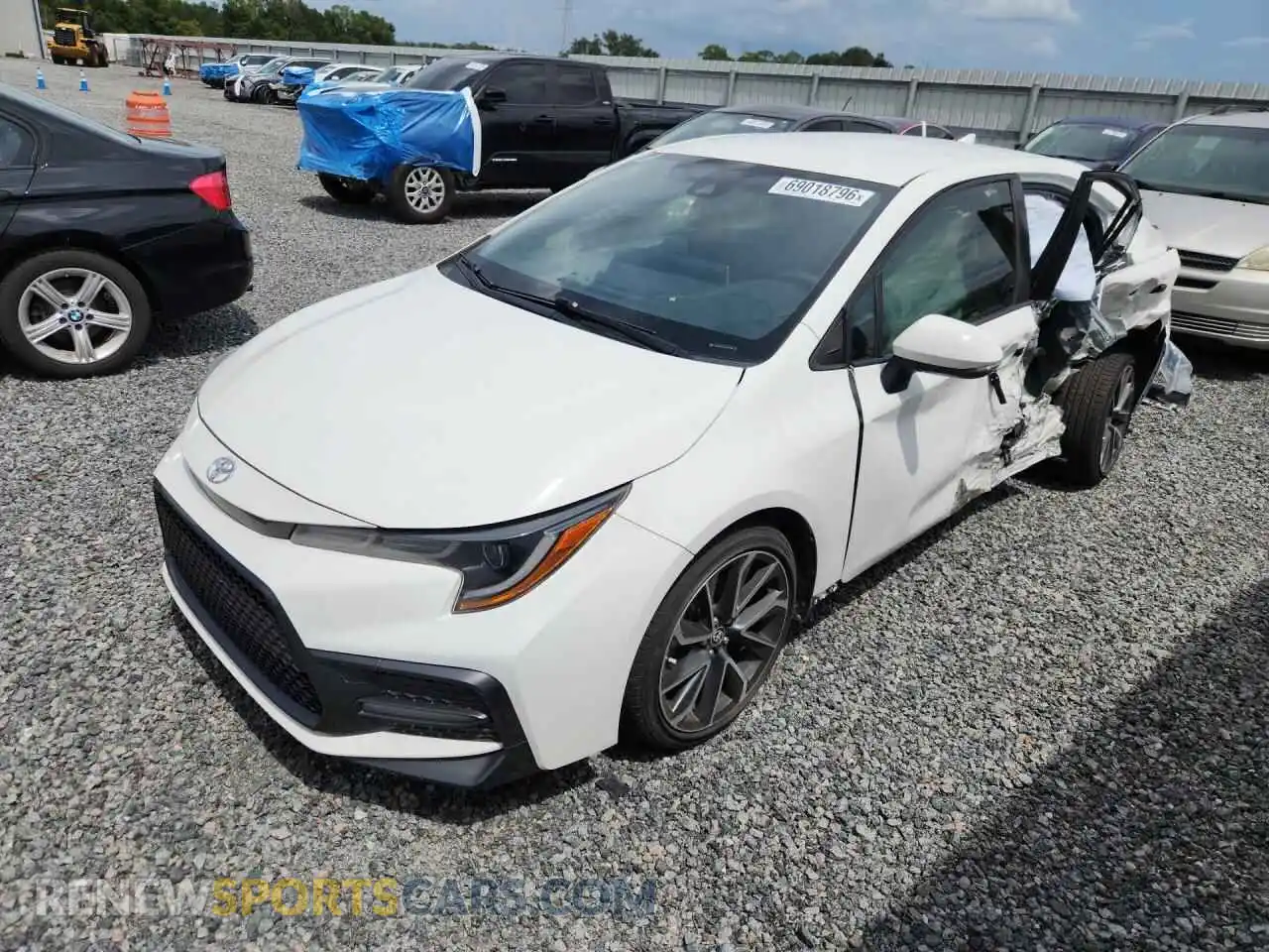 1 Photograph of a damaged car JTDS4MCE6MJ066483 TOYOTA COROLLA 2021