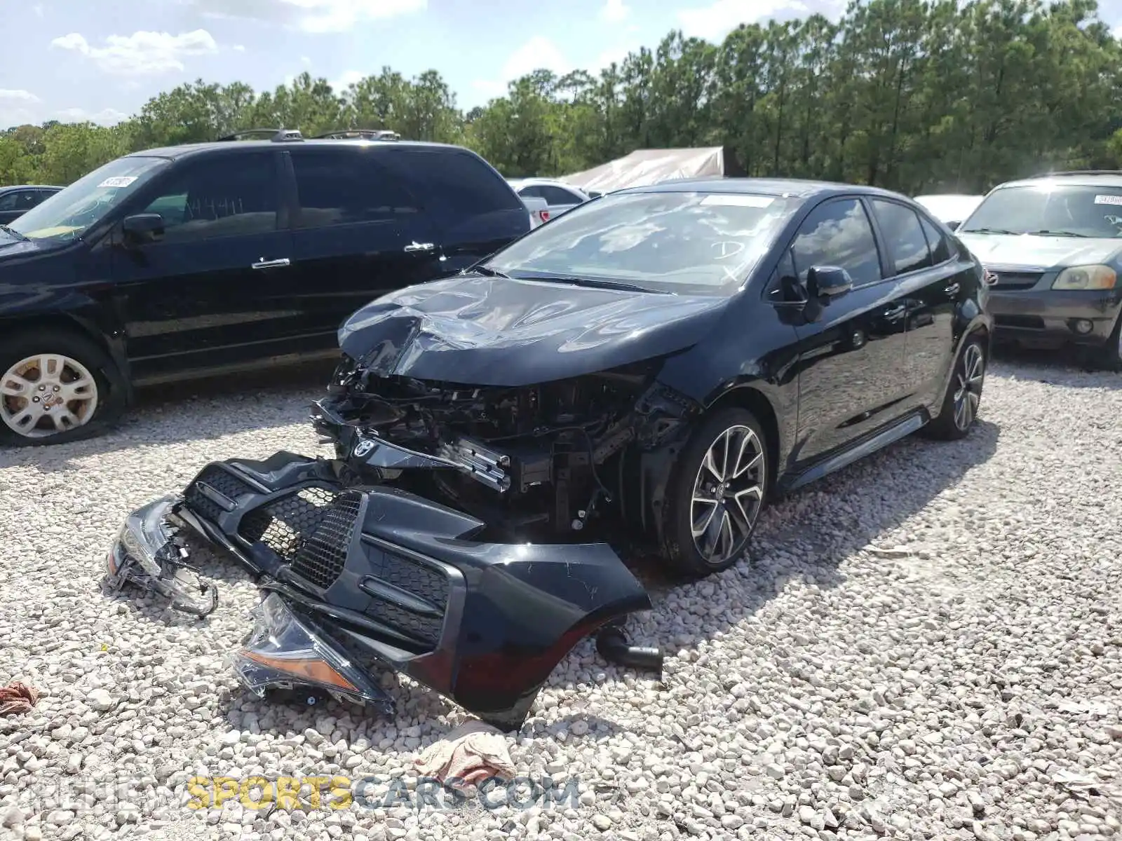 2 Photograph of a damaged car JTDS4MCE6MJ067505 TOYOTA COROLLA 2021