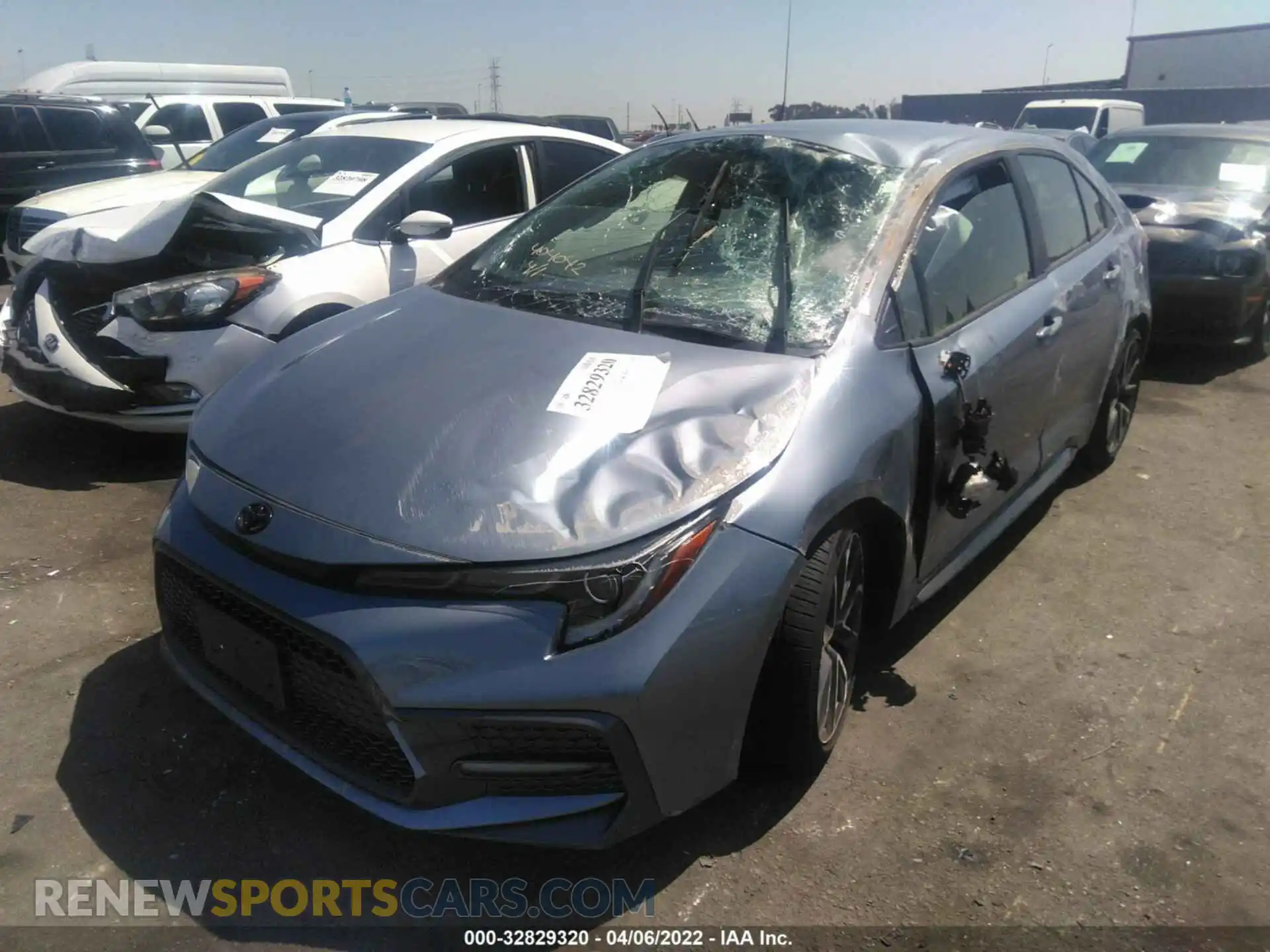 2 fotografías del automóvil dañado JTDS4MCE6MJ071103 TOYOTA COROLLA 2021