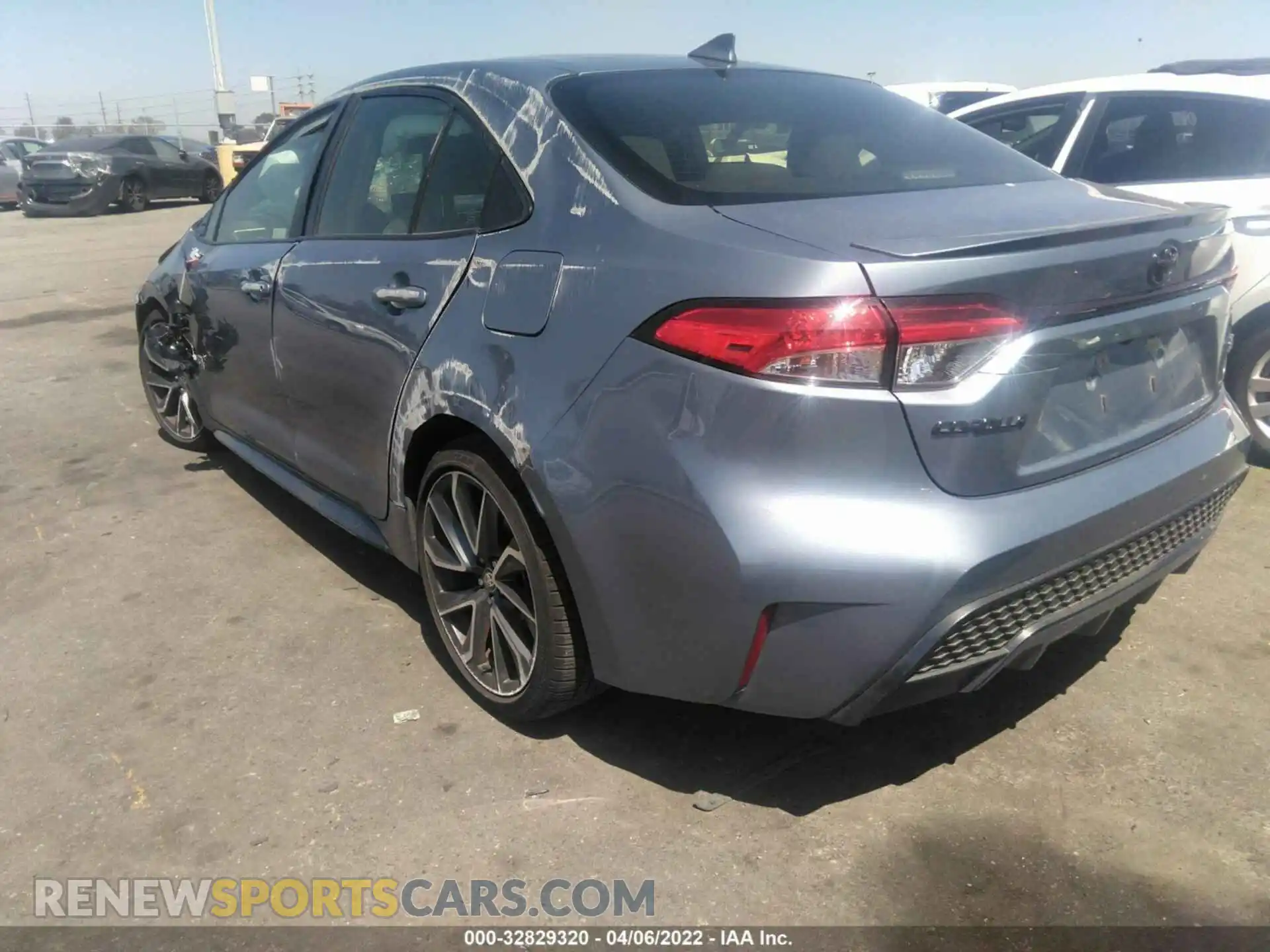3 fotografías del automóvil dañado JTDS4MCE6MJ071103 TOYOTA COROLLA 2021