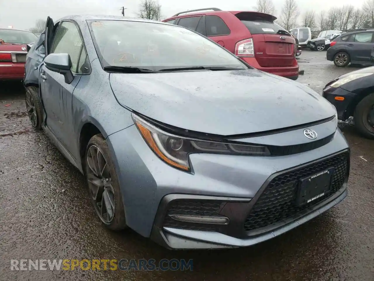 1 Photograph of a damaged car JTDS4MCE6MJ077693 TOYOTA COROLLA 2021
