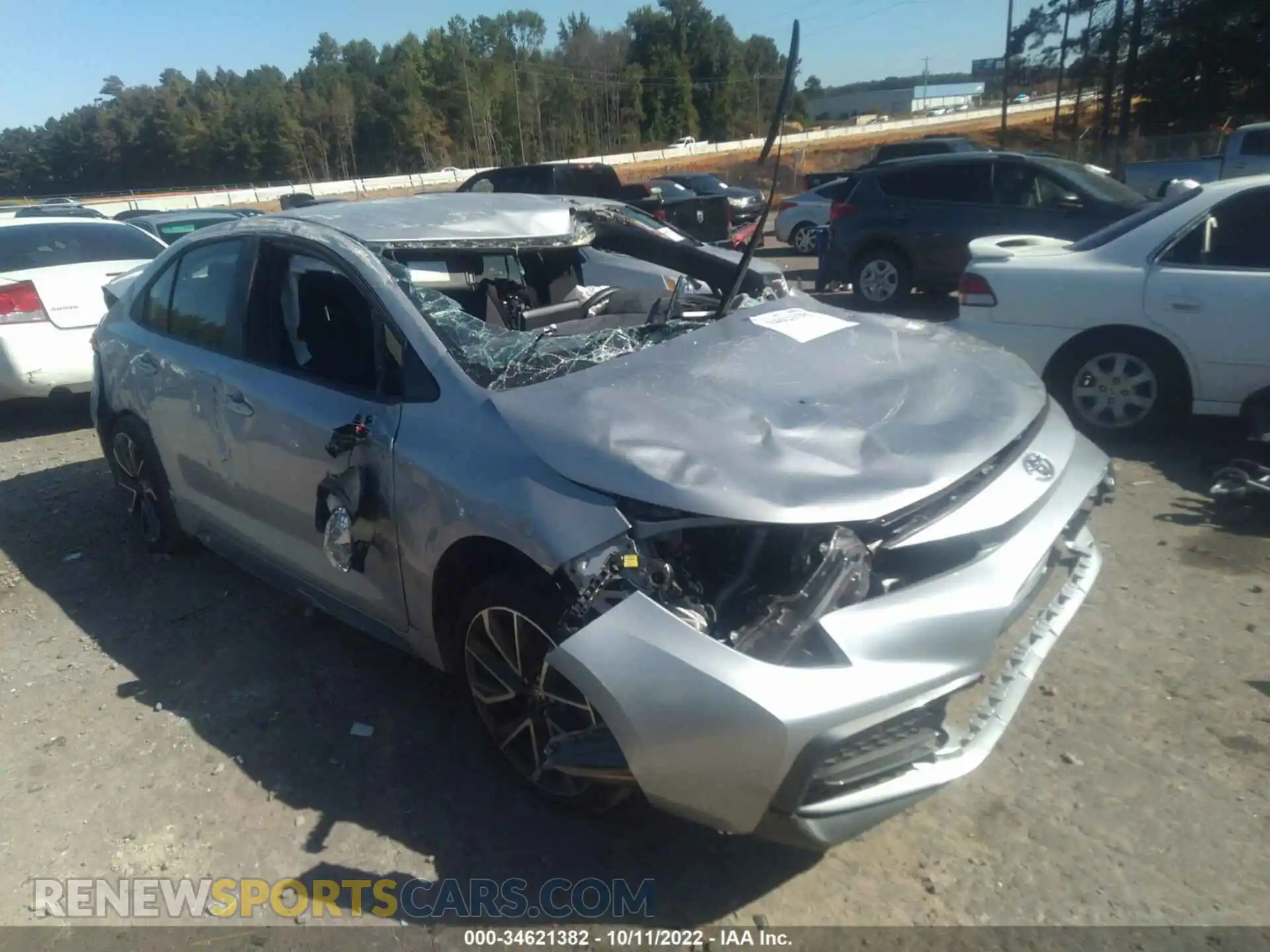 1 Photograph of a damaged car JTDS4MCE6MJ079427 TOYOTA COROLLA 2021