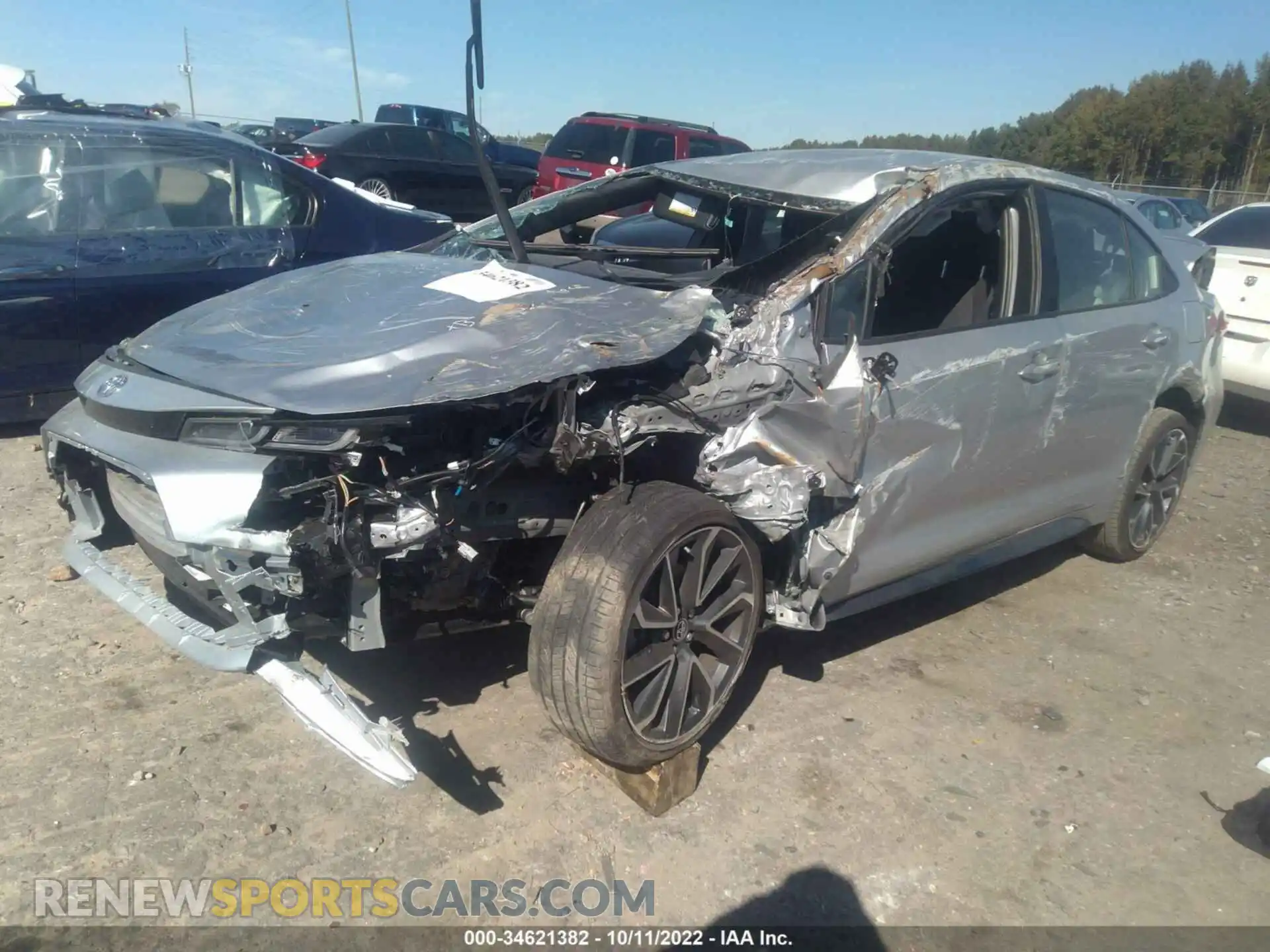 2 Photograph of a damaged car JTDS4MCE6MJ079427 TOYOTA COROLLA 2021