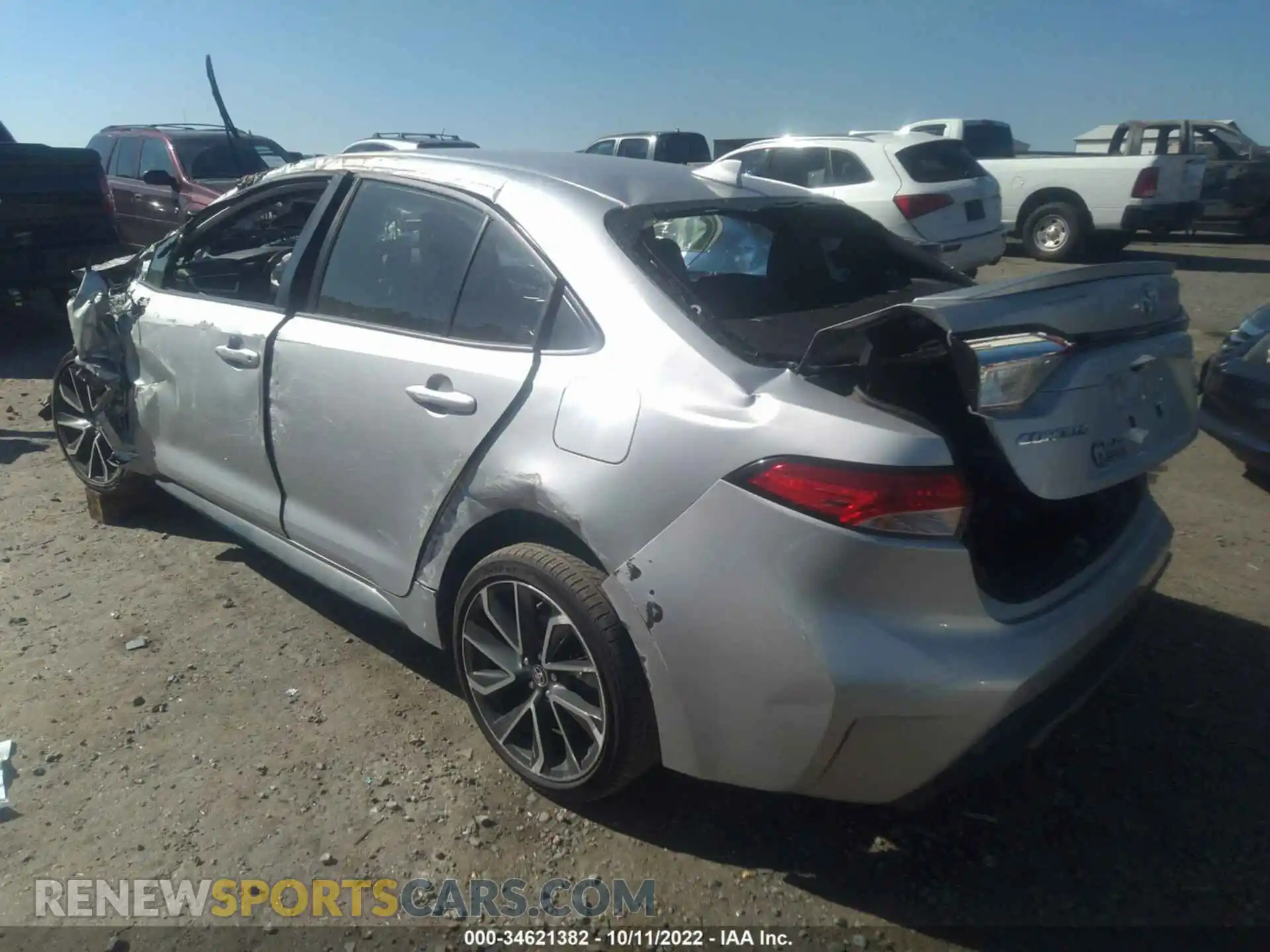 3 Photograph of a damaged car JTDS4MCE6MJ079427 TOYOTA COROLLA 2021