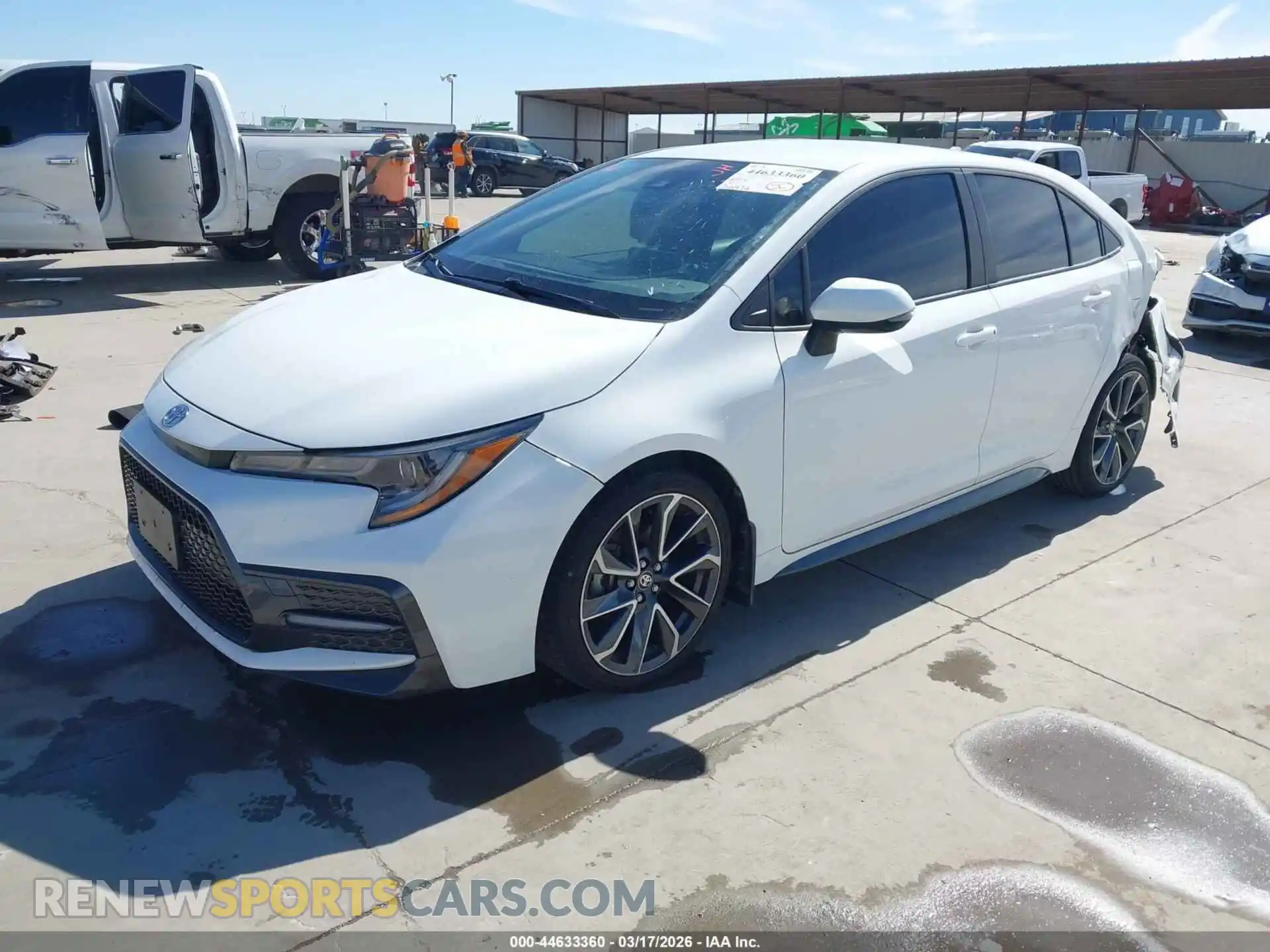 2 Photograph of a damaged car JTDS4MCE7MJ055752 TOYOTA COROLLA 2021