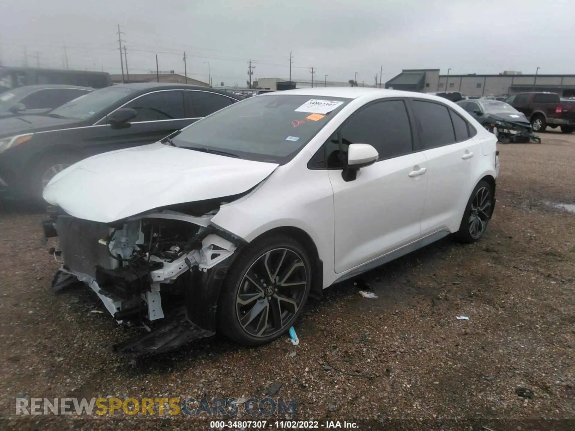 2 Photograph of a damaged car JTDS4MCE7MJ055816 TOYOTA COROLLA 2021