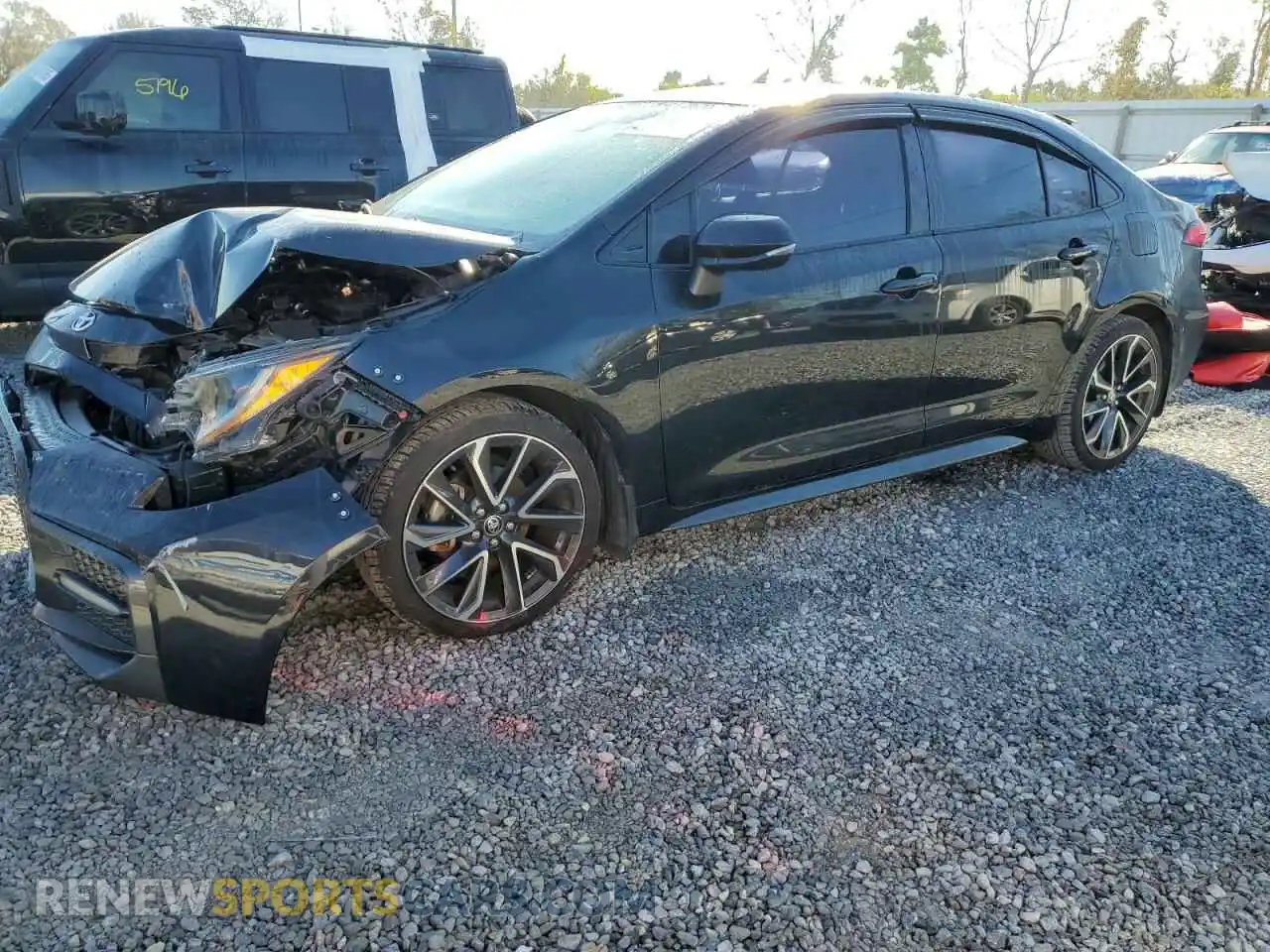 1 Photograph of a damaged car JTDS4MCE7MJ056514 TOYOTA COROLLA 2021