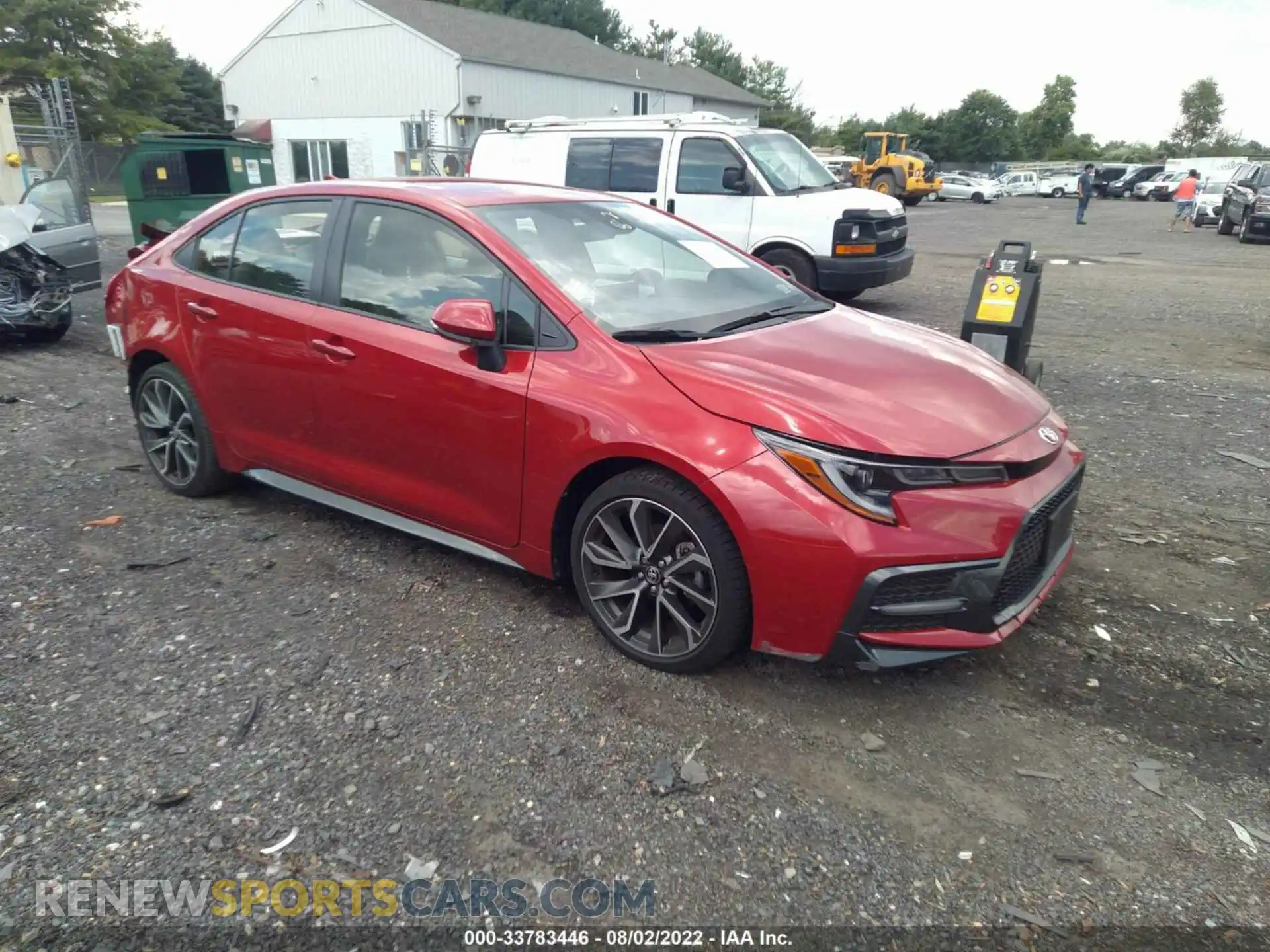 1 Photograph of a damaged car JTDS4MCE7MJ057534 TOYOTA COROLLA 2021