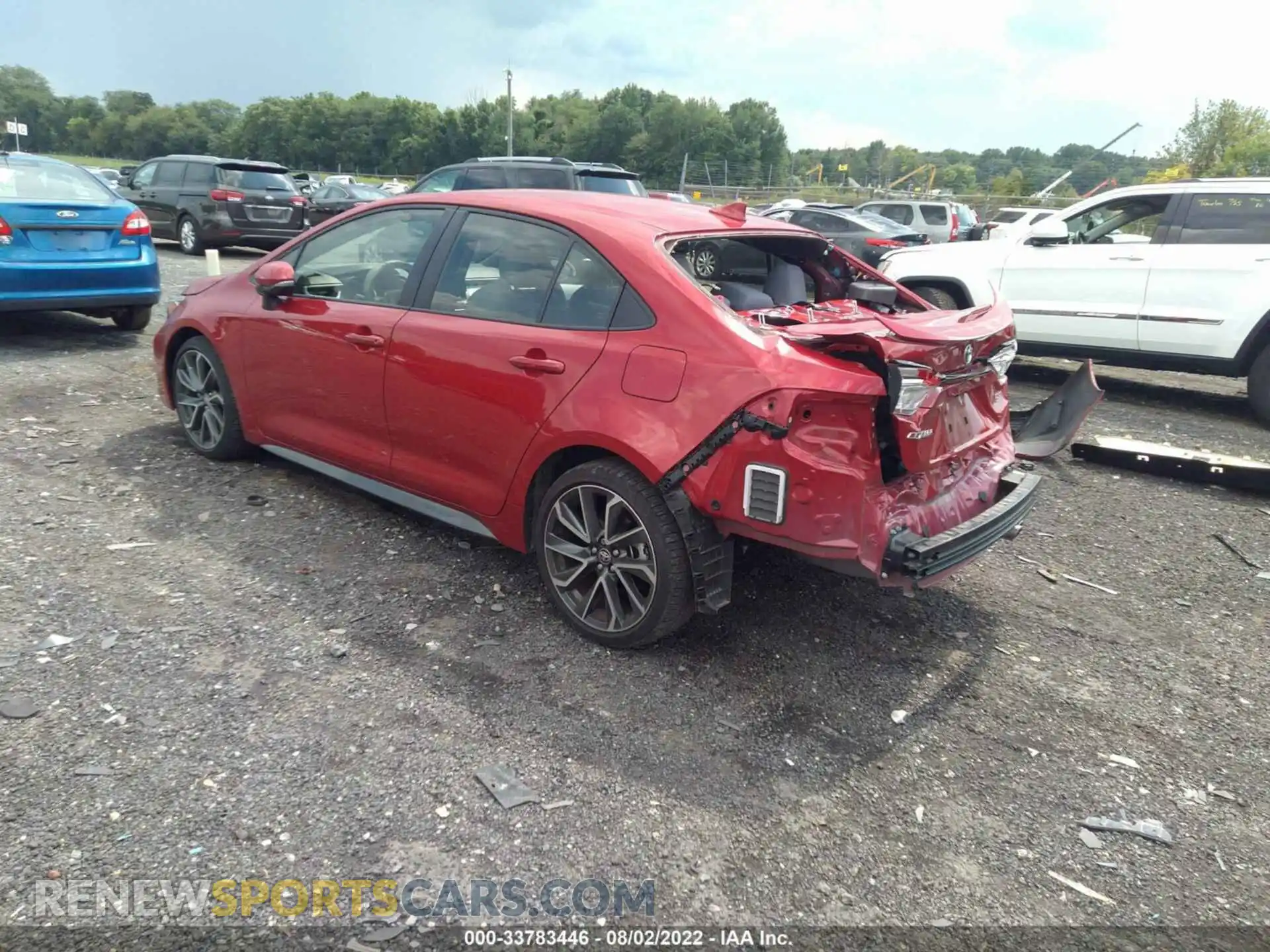 3 Photograph of a damaged car JTDS4MCE7MJ057534 TOYOTA COROLLA 2021