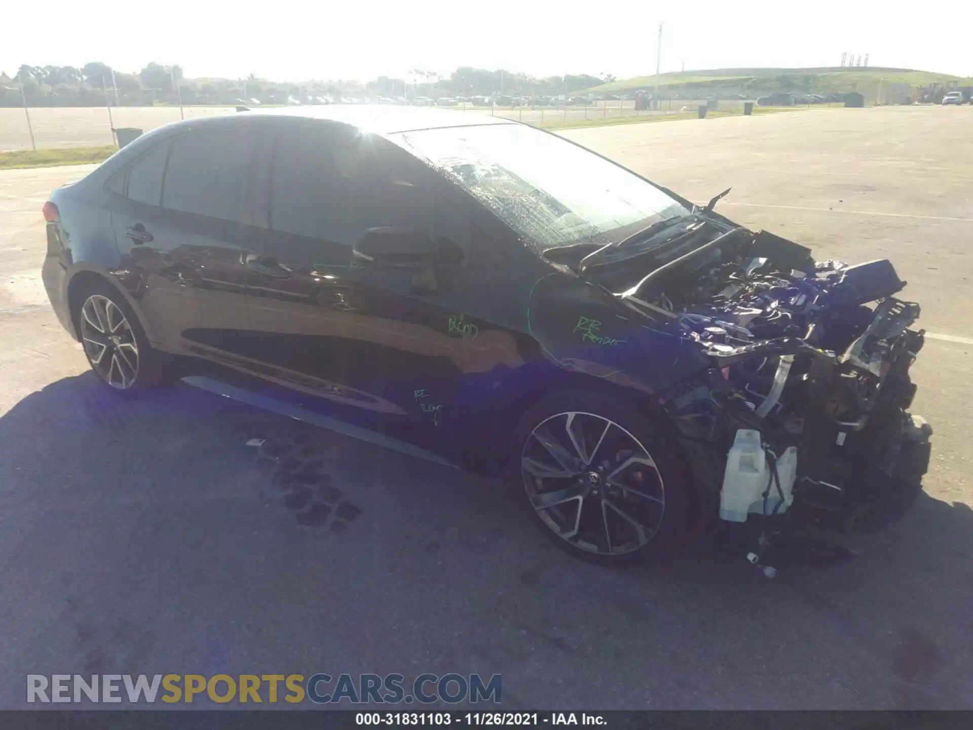 1 Photograph of a damaged car JTDS4MCE7MJ057565 TOYOTA COROLLA 2021