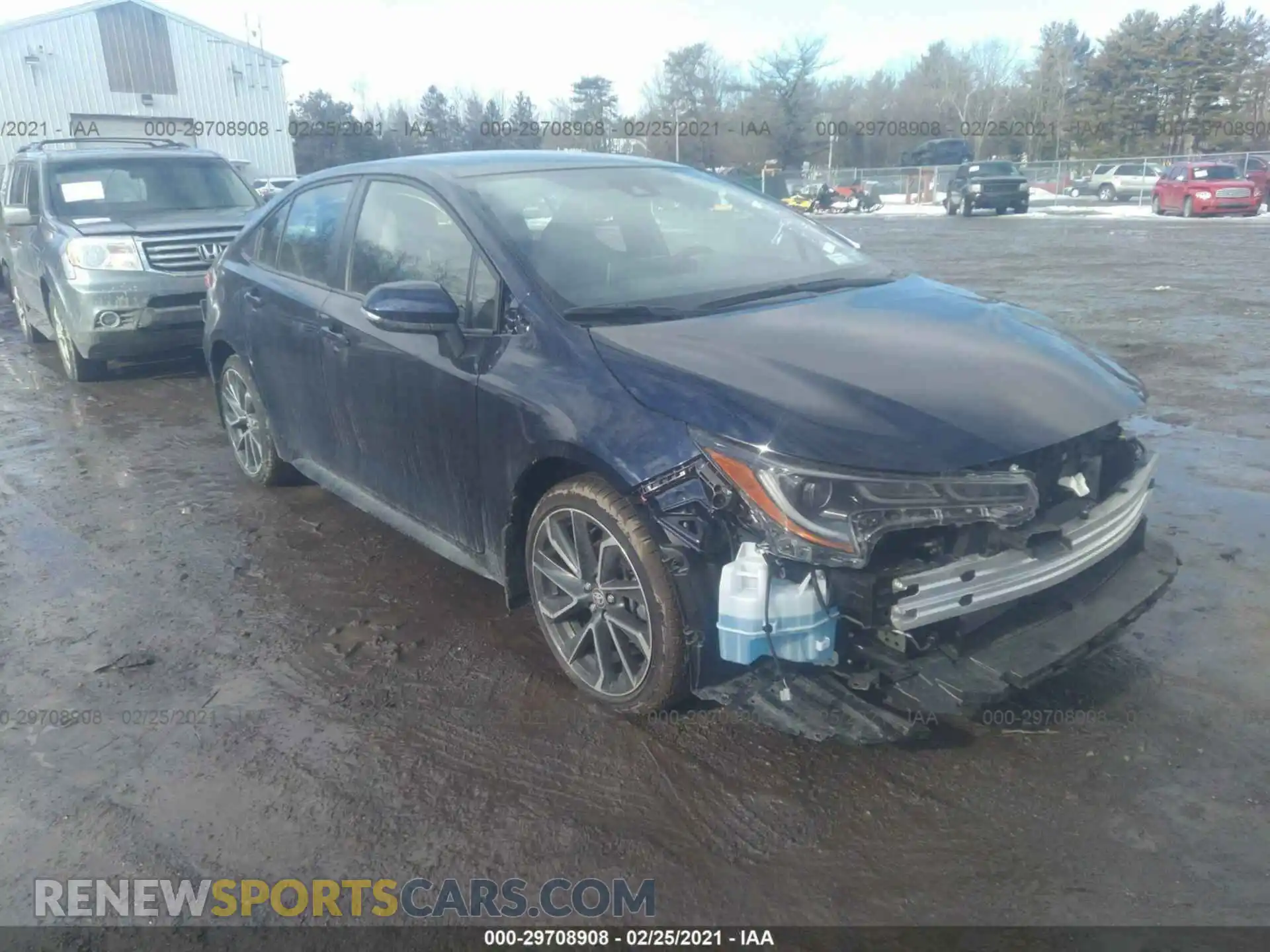 1 Photograph of a damaged car JTDS4MCE7MJ057761 TOYOTA COROLLA 2021