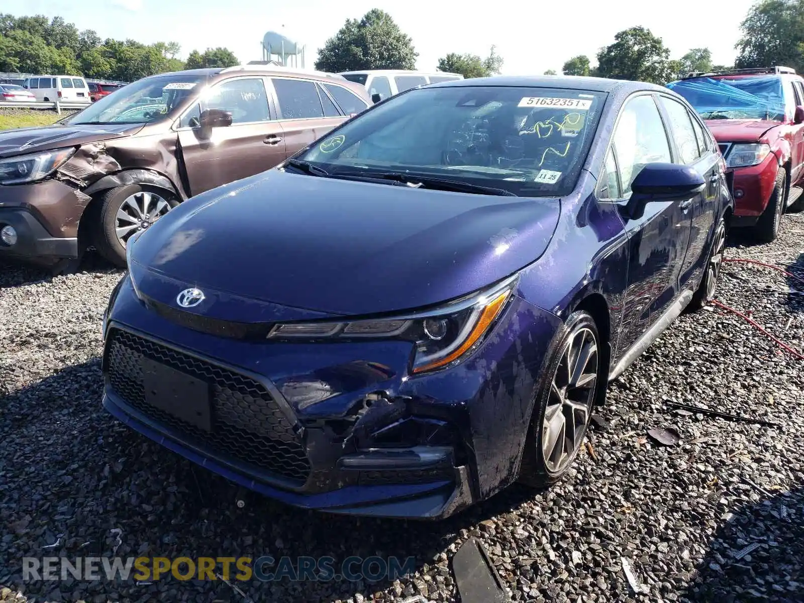 2 Photograph of a damaged car JTDS4MCE7MJ058666 TOYOTA COROLLA 2021