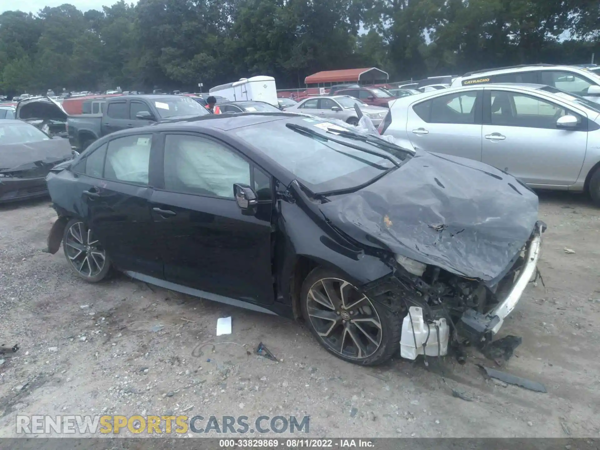1 Photograph of a damaged car JTDS4MCE7MJ059316 TOYOTA COROLLA 2021