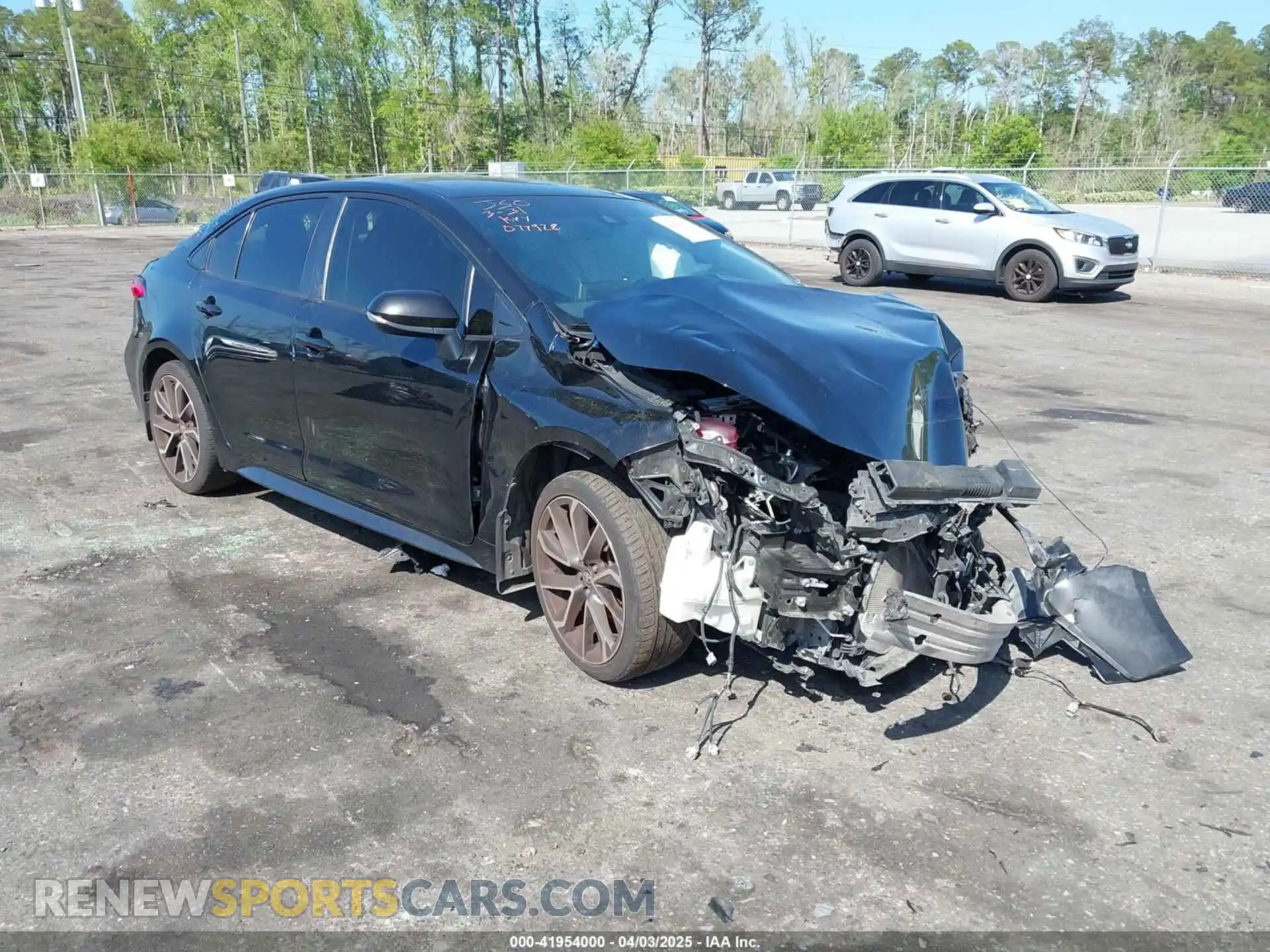 1 Photograph of a damaged car JTDS4MCE7MJ077928 TOYOTA COROLLA 2021