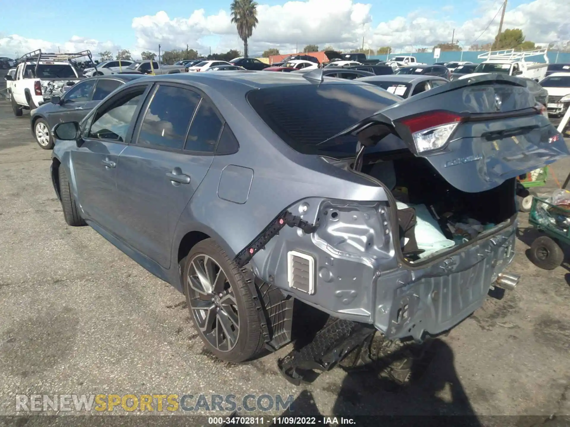 3 Photograph of a damaged car JTDS4MCE7MJ079355 TOYOTA COROLLA 2021