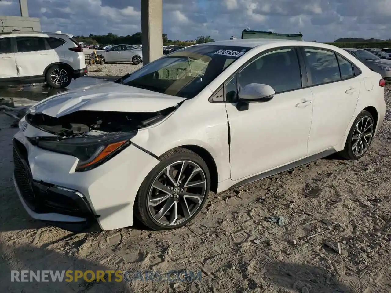 1 Photograph of a damaged car JTDS4MCE7MJ080151 TOYOTA COROLLA 2021