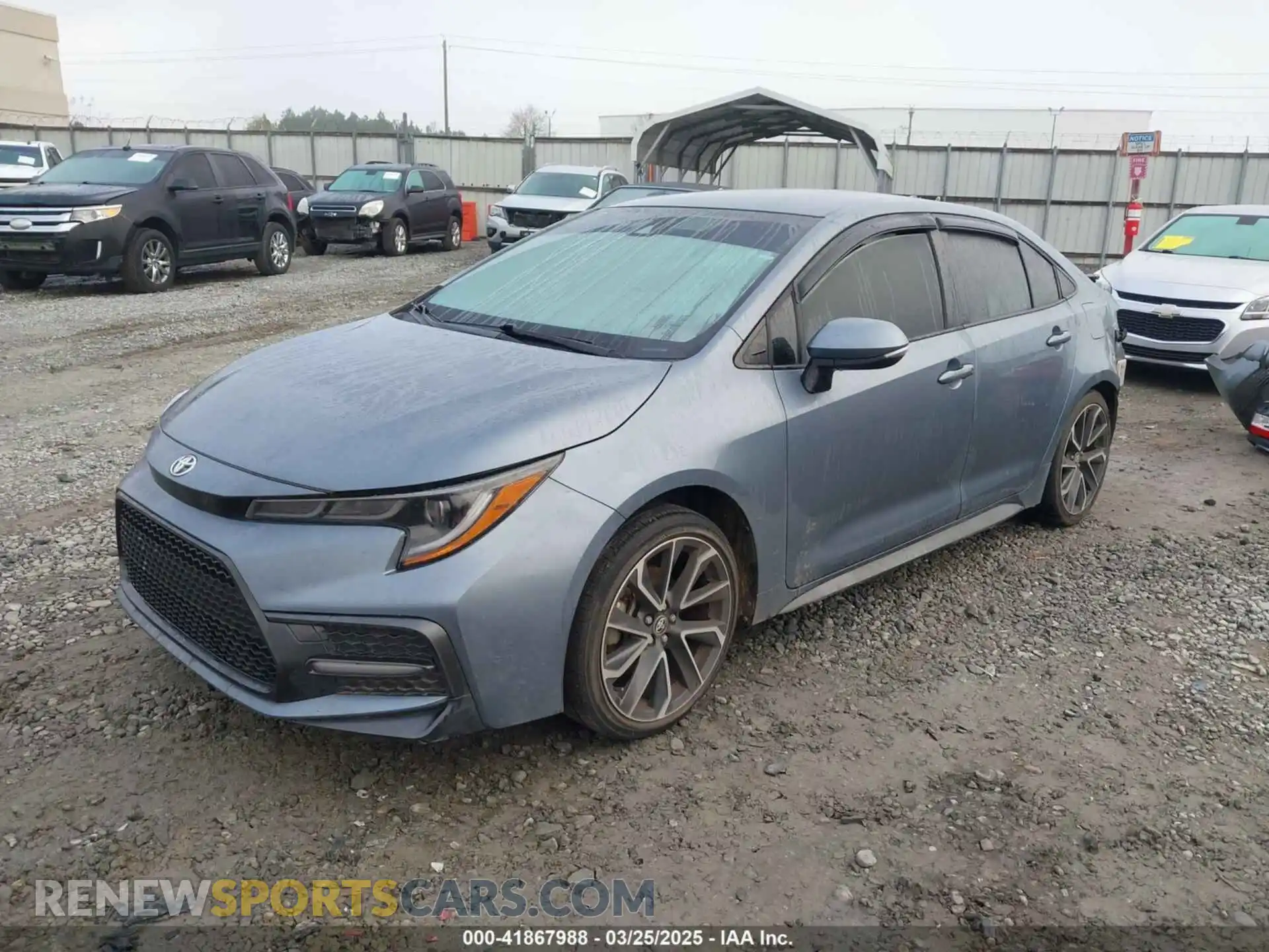 2 fotografías del automóvil dañado JTDS4MCE8MJ057851 TOYOTA COROLLA 2021