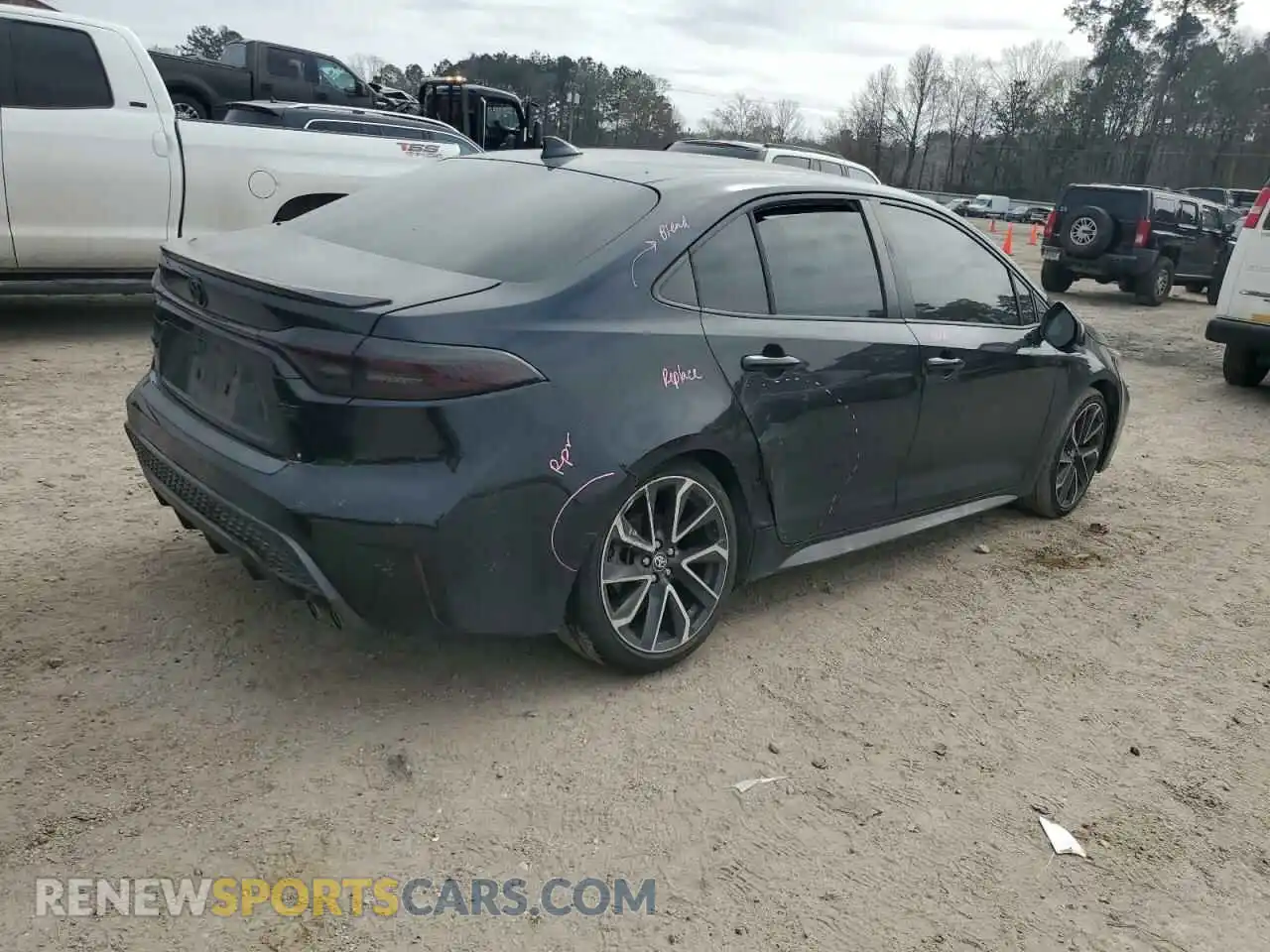 3 Photograph of a damaged car JTDS4MCE8MJ058336 TOYOTA COROLLA 2021