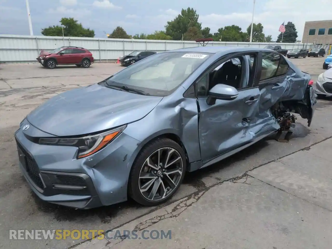 1 Photograph of a damaged car JTDS4MCE8MJ060992 TOYOTA COROLLA 2021