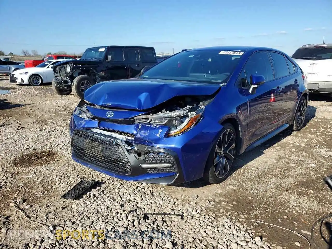 1 Photograph of a damaged car JTDS4MCE8MJ061513 TOYOTA COROLLA 2021