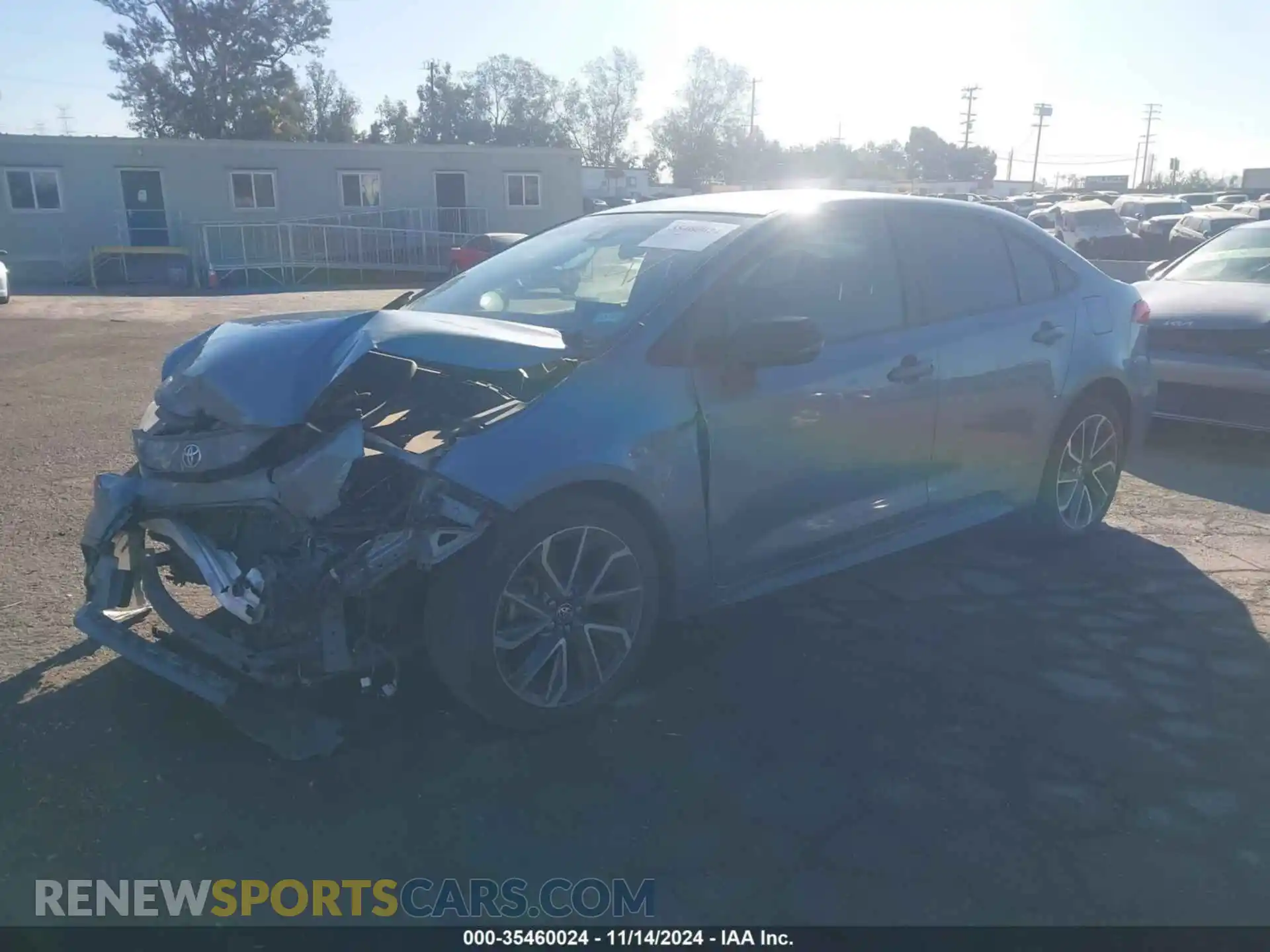 2 Photograph of a damaged car JTDS4MCE8MJ063066 TOYOTA COROLLA 2021
