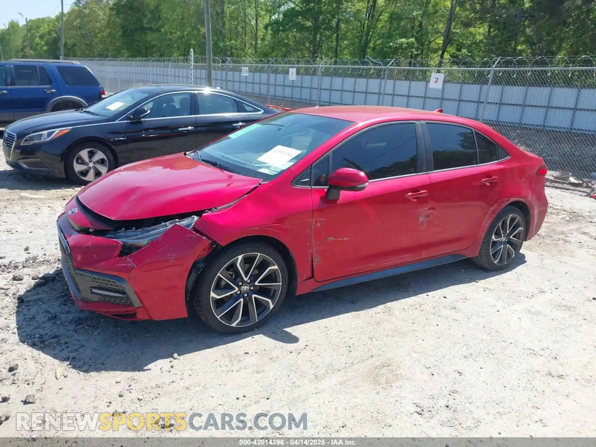 2 Photograph of a damaged car JTDS4MCE8MJ064072 TOYOTA COROLLA 2021