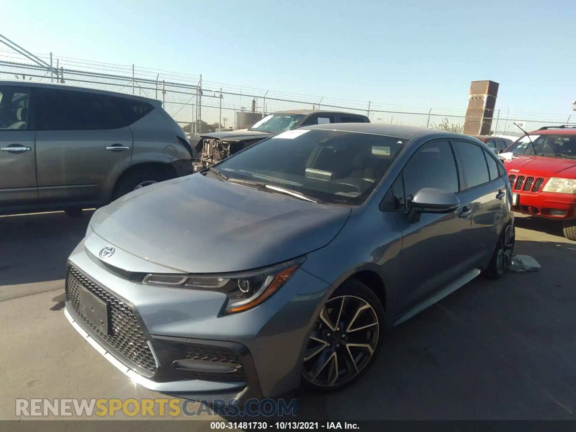 2 Photograph of a damaged car JTDS4MCE8MJ064170 TOYOTA COROLLA 2021