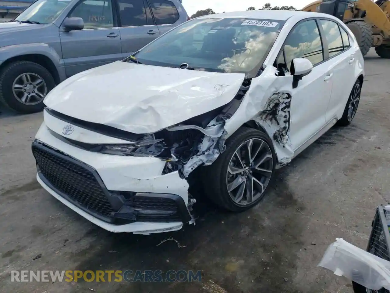 2 Photograph of a damaged car JTDS4MCE8MJ064346 TOYOTA COROLLA 2021