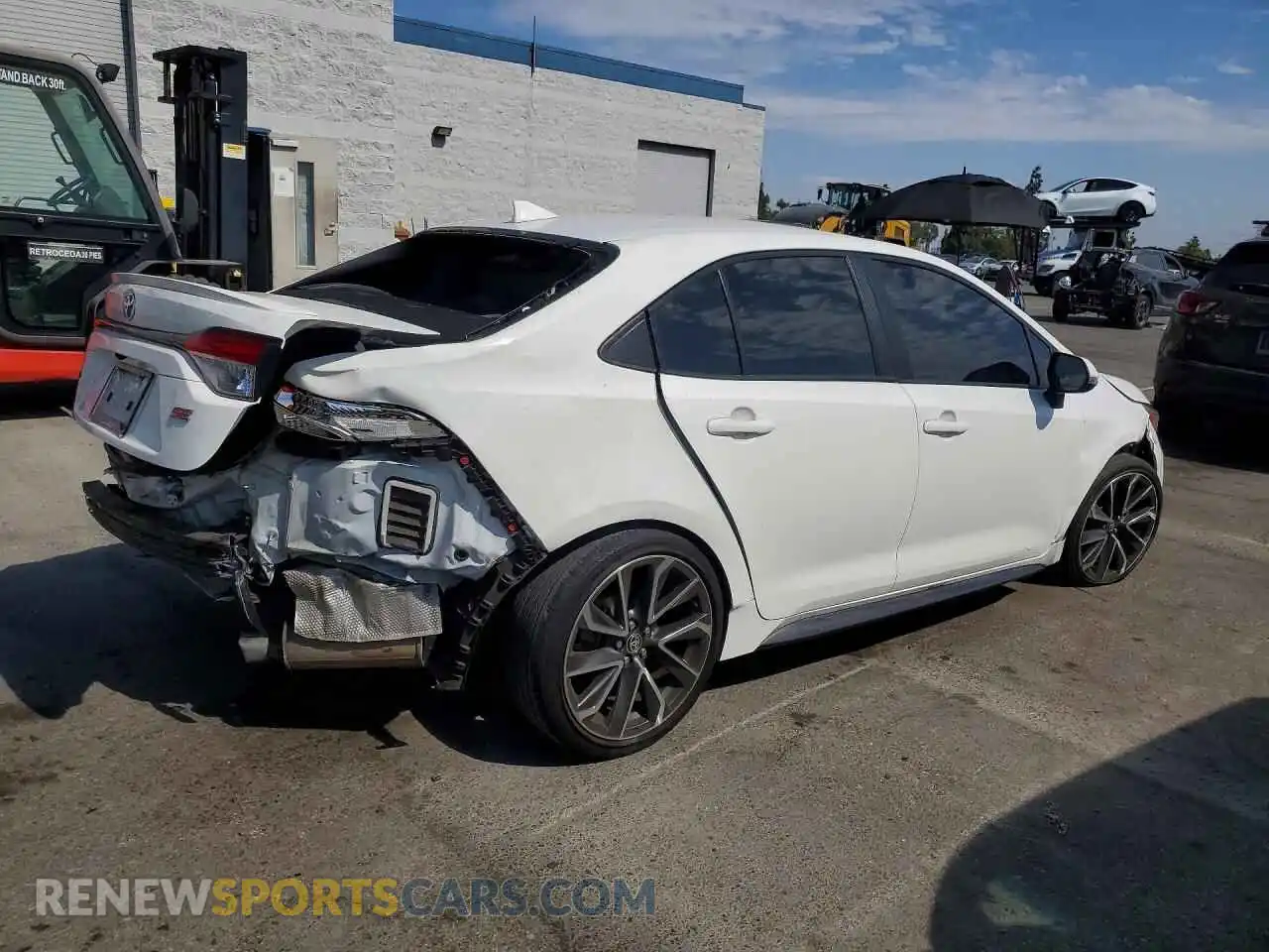 3 fotografías del automóvil dañado JTDS4MCE8MJ068820 TOYOTA COROLLA 2021