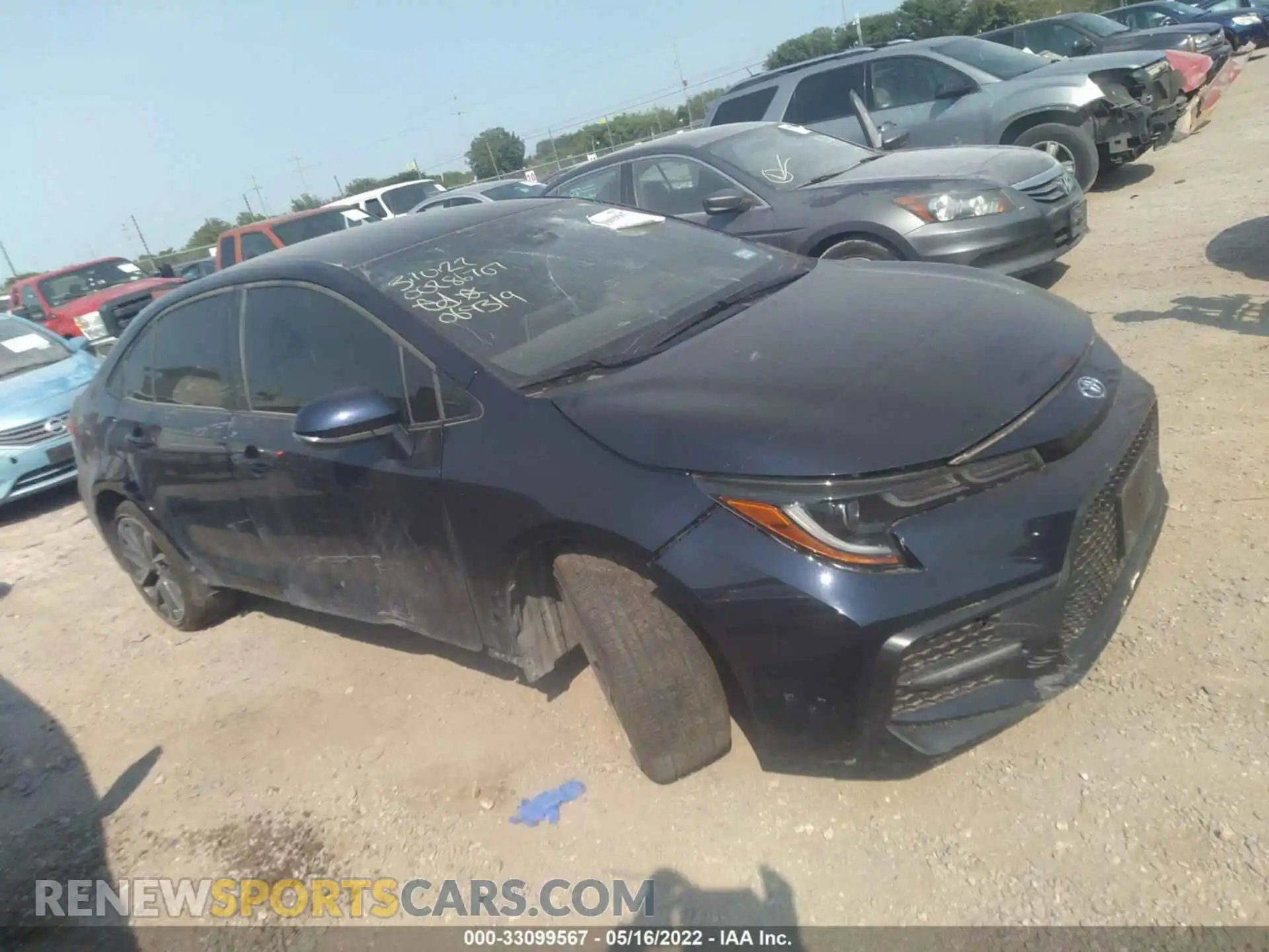 1 Photograph of a damaged car JTDS4MCE8MJ069319 TOYOTA COROLLA 2021