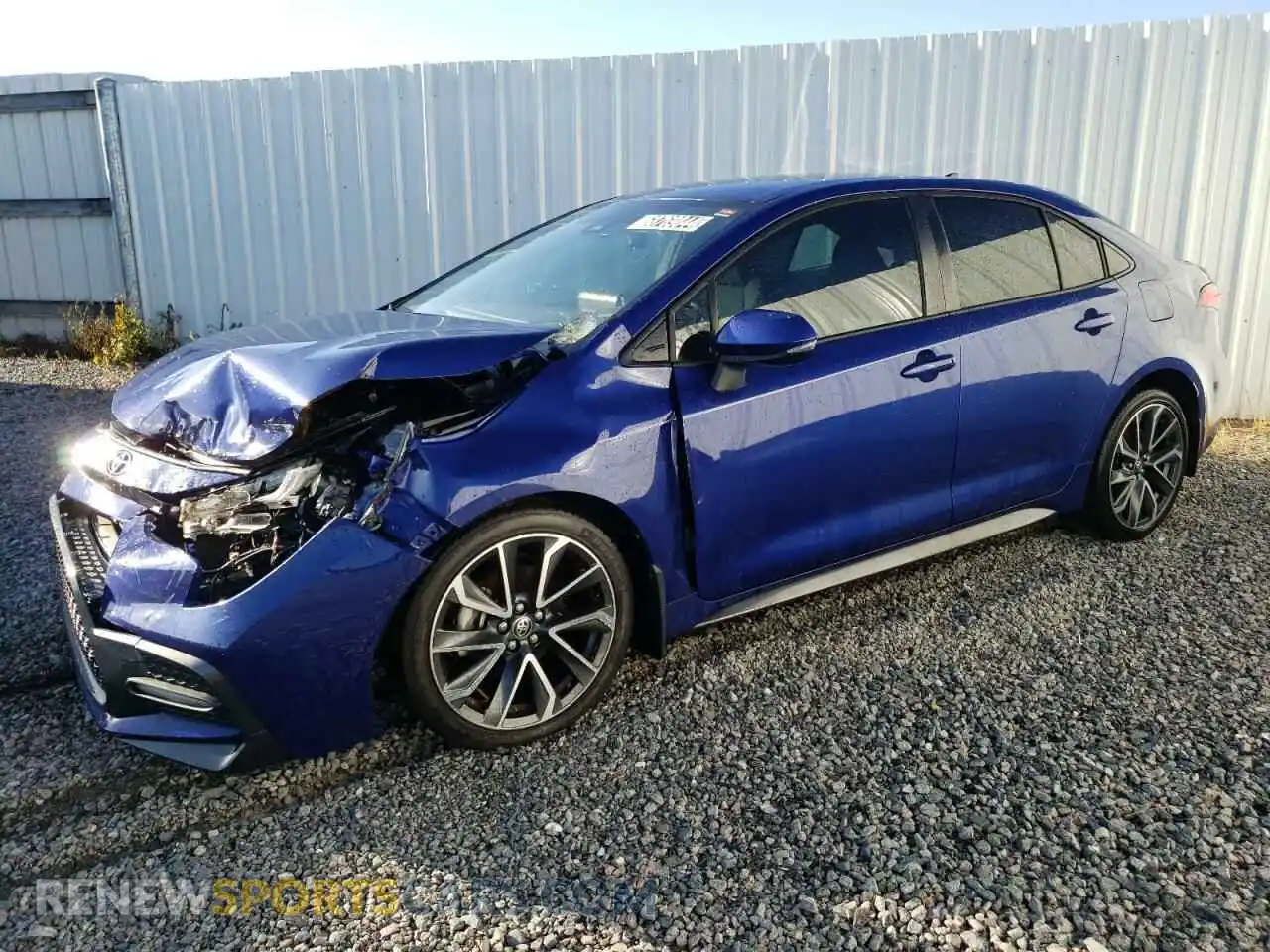 1 Photograph of a damaged car JTDS4MCE8MJ070342 TOYOTA COROLLA 2021
