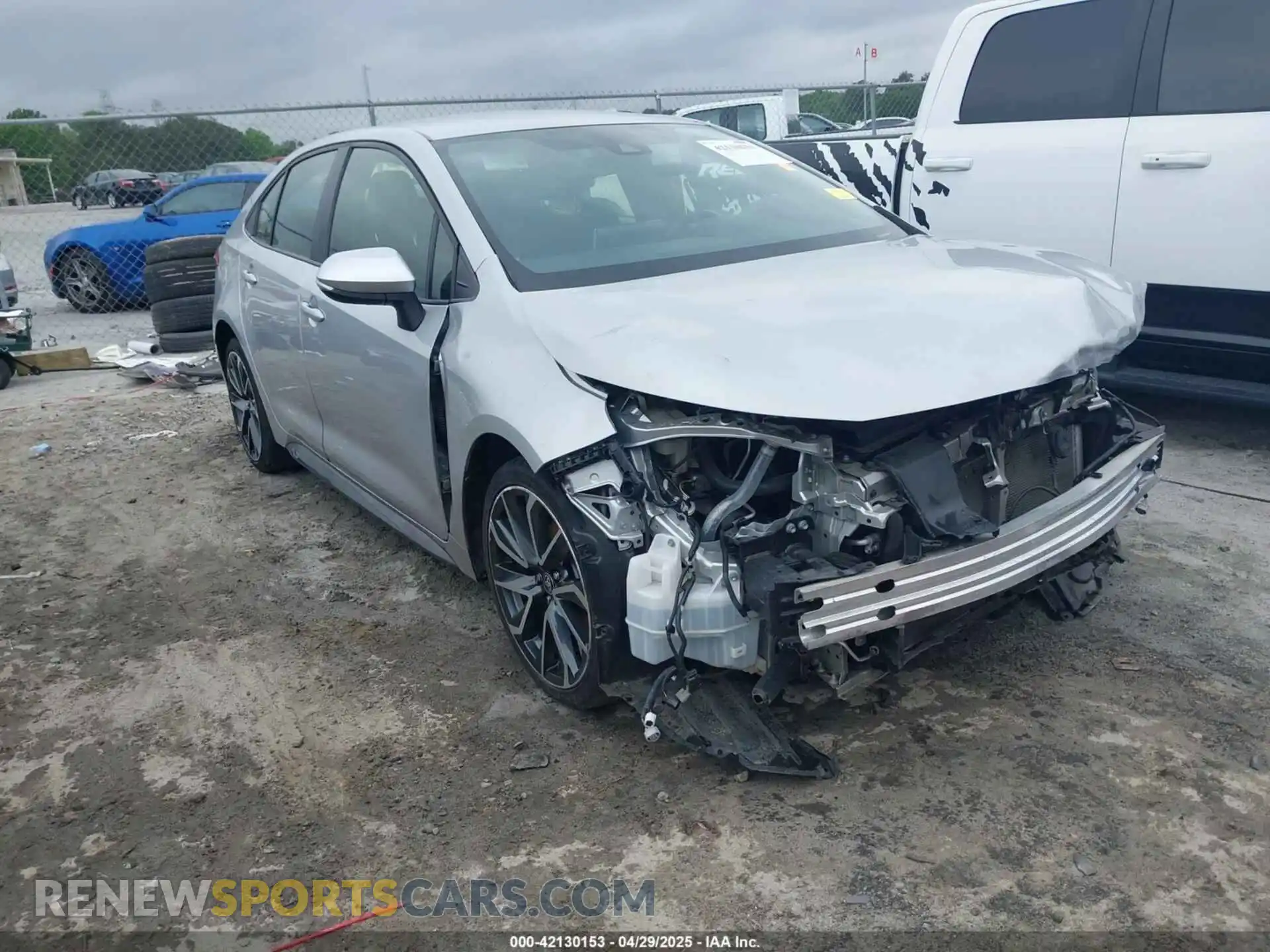 1 Photograph of a damaged car JTDS4MCE8MJ078604 TOYOTA COROLLA 2021