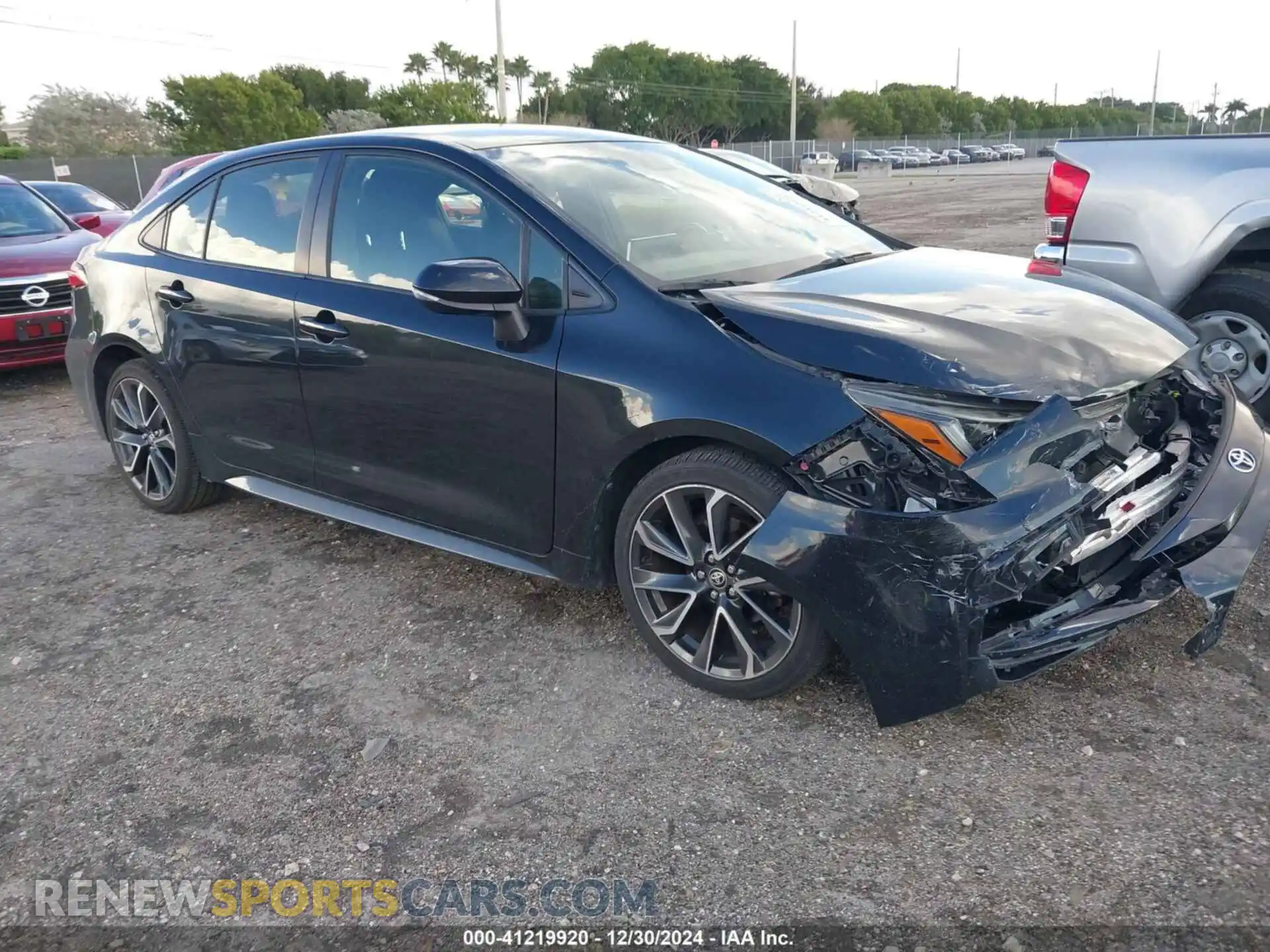 1 Photograph of a damaged car JTDS4MCE9MJ055056 TOYOTA COROLLA 2021