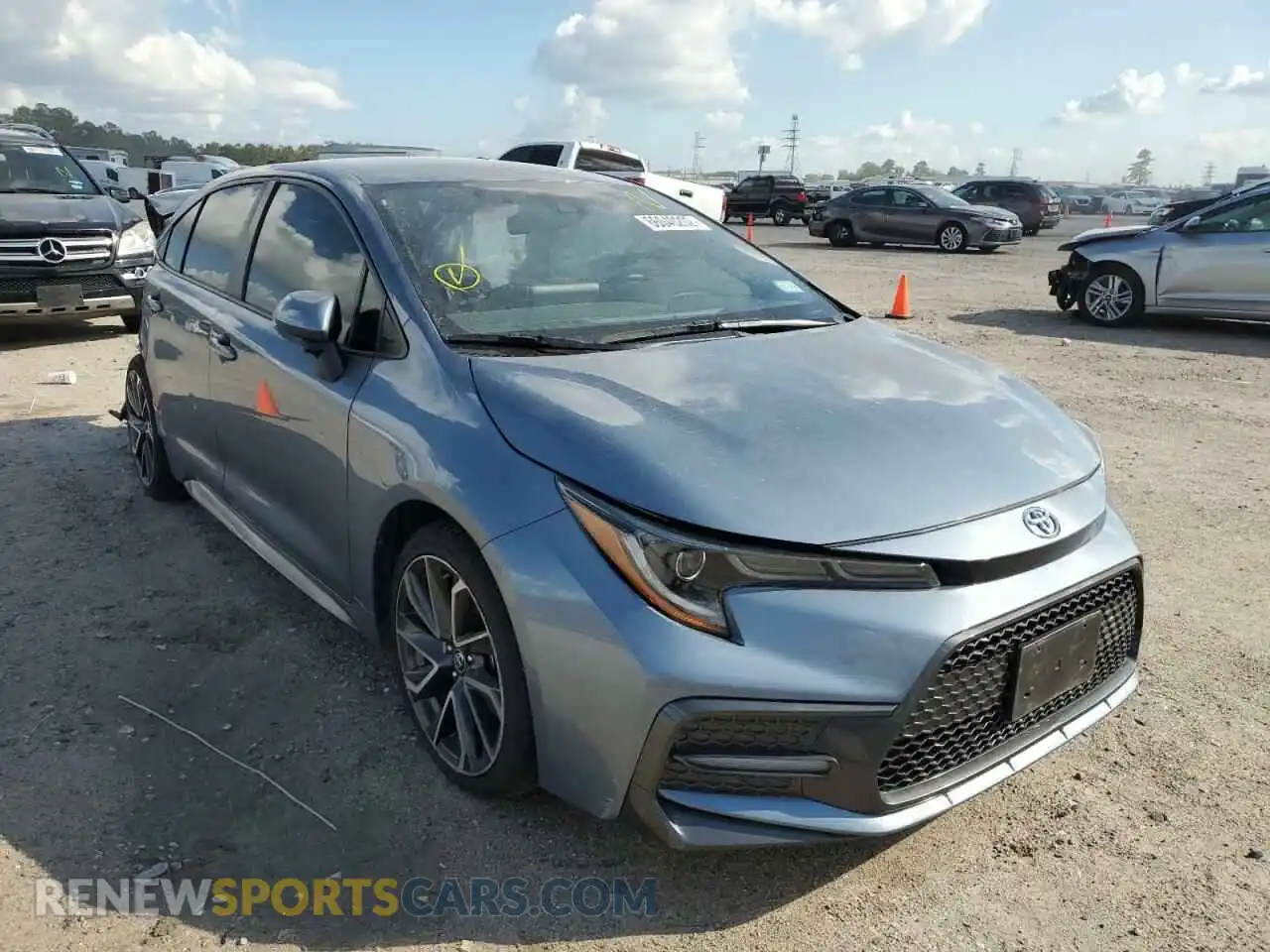 1 Photograph of a damaged car JTDS4MCE9MJ059463 TOYOTA COROLLA 2021
