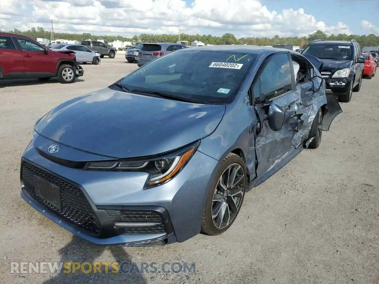 2 Photograph of a damaged car JTDS4MCE9MJ059463 TOYOTA COROLLA 2021
