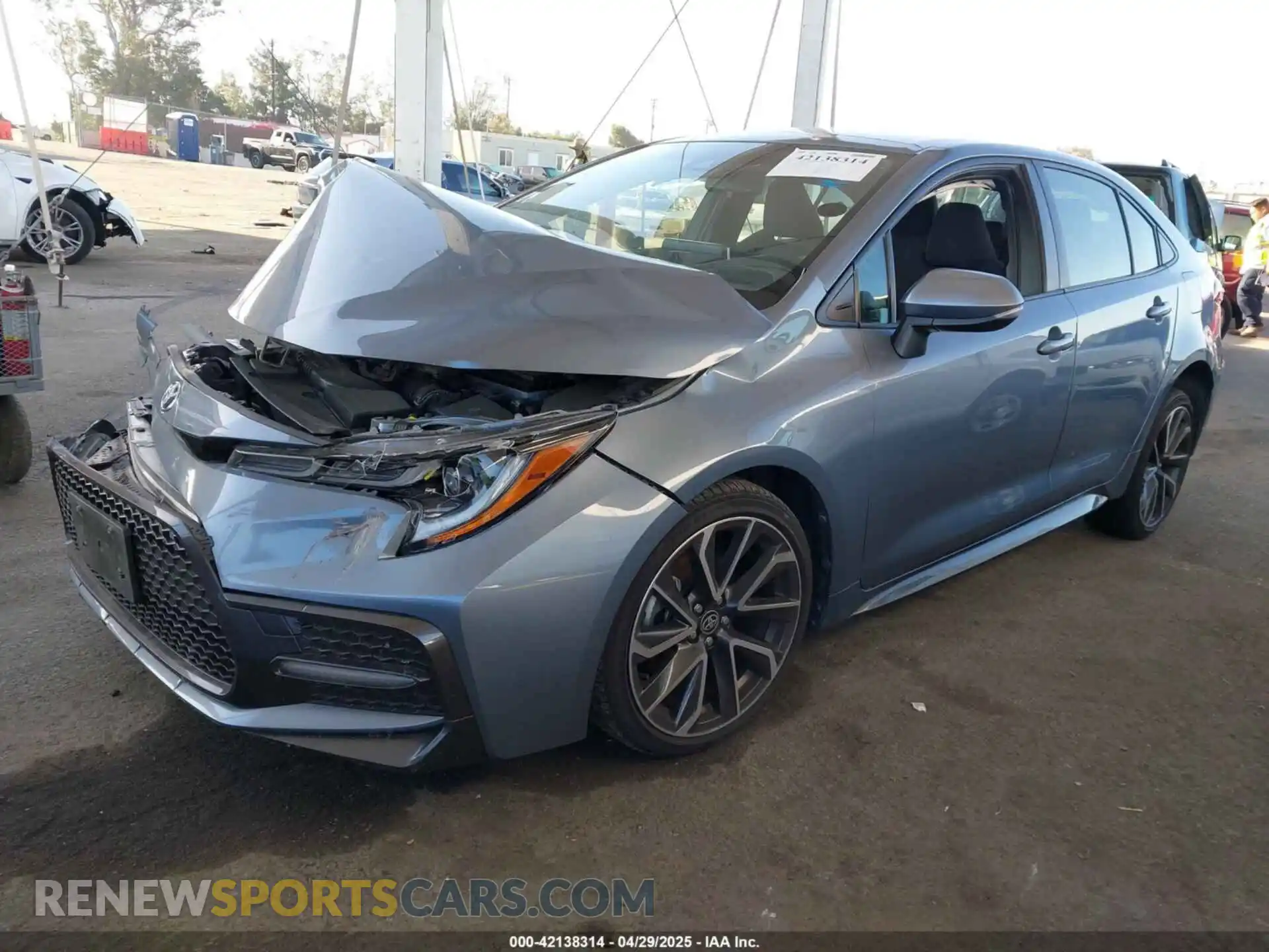 2 Photograph of a damaged car JTDS4MCE9MJ064310 TOYOTA COROLLA 2021