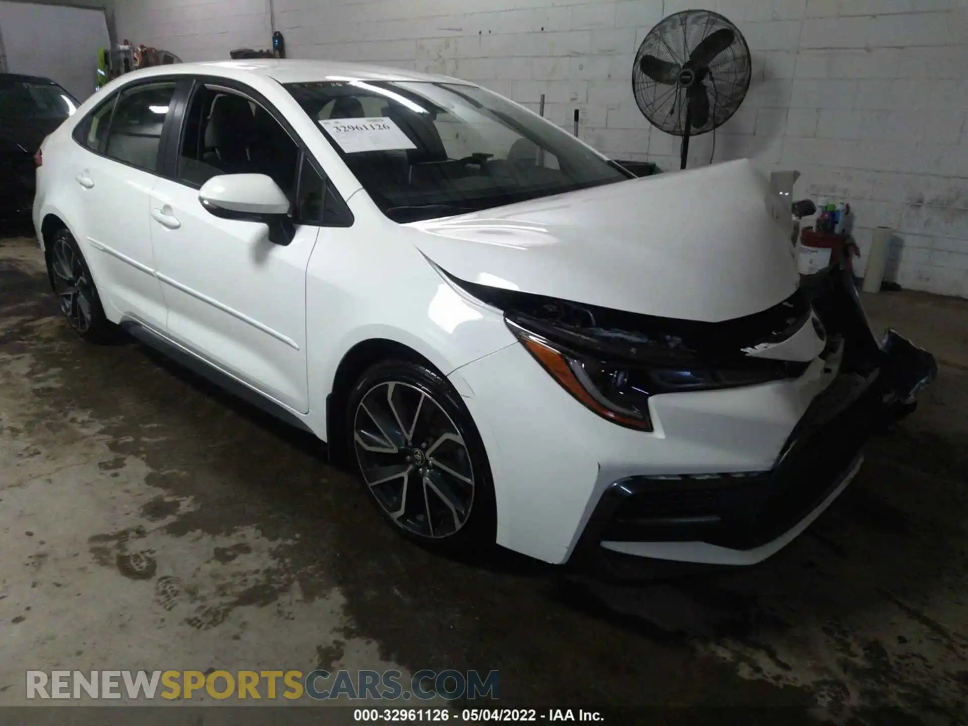 1 Photograph of a damaged car JTDS4MCE9MJ070687 TOYOTA COROLLA 2021