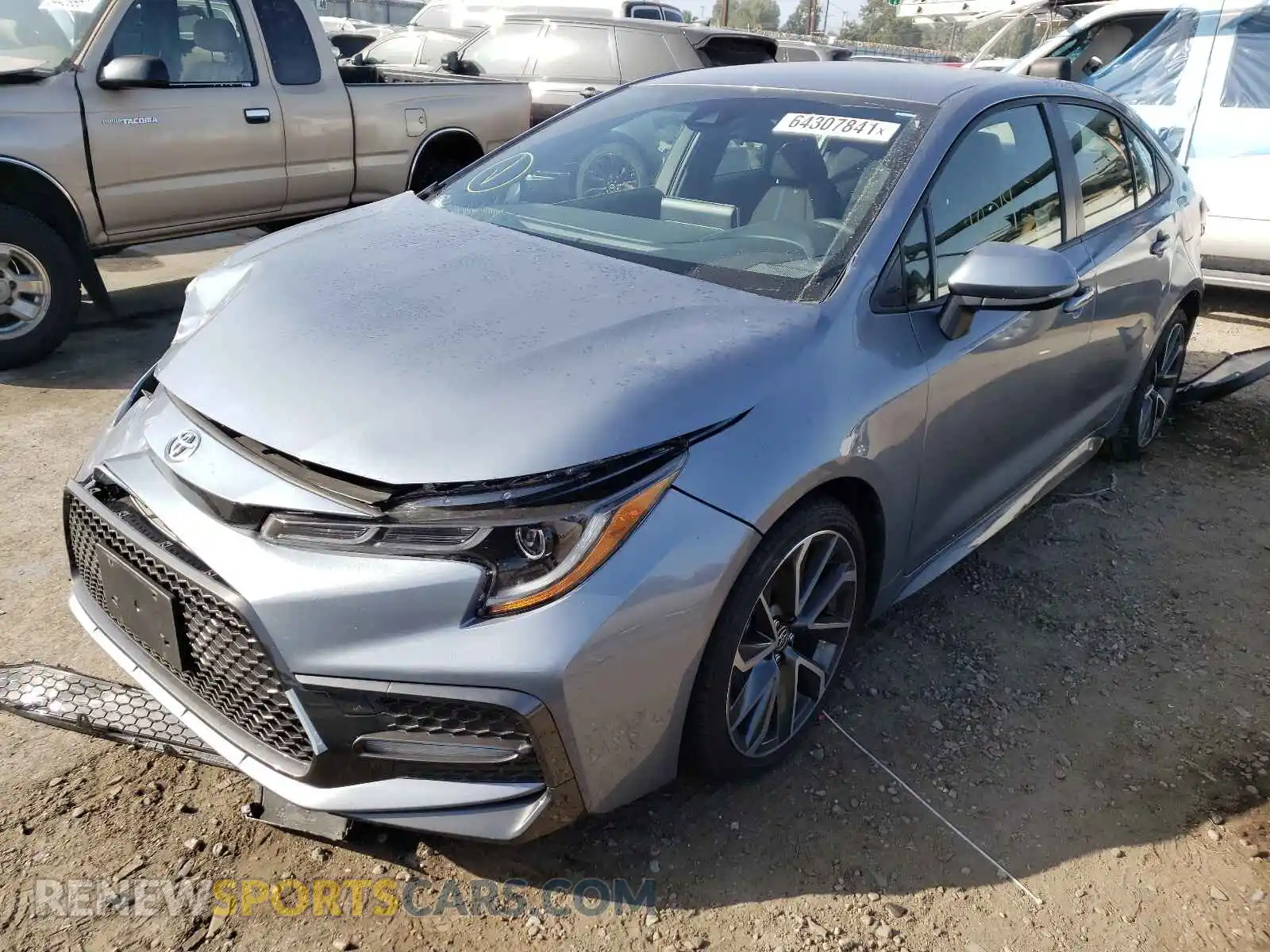 2 fotografías del automóvil dañado JTDS4MCE9MJ073587 TOYOTA COROLLA 2021