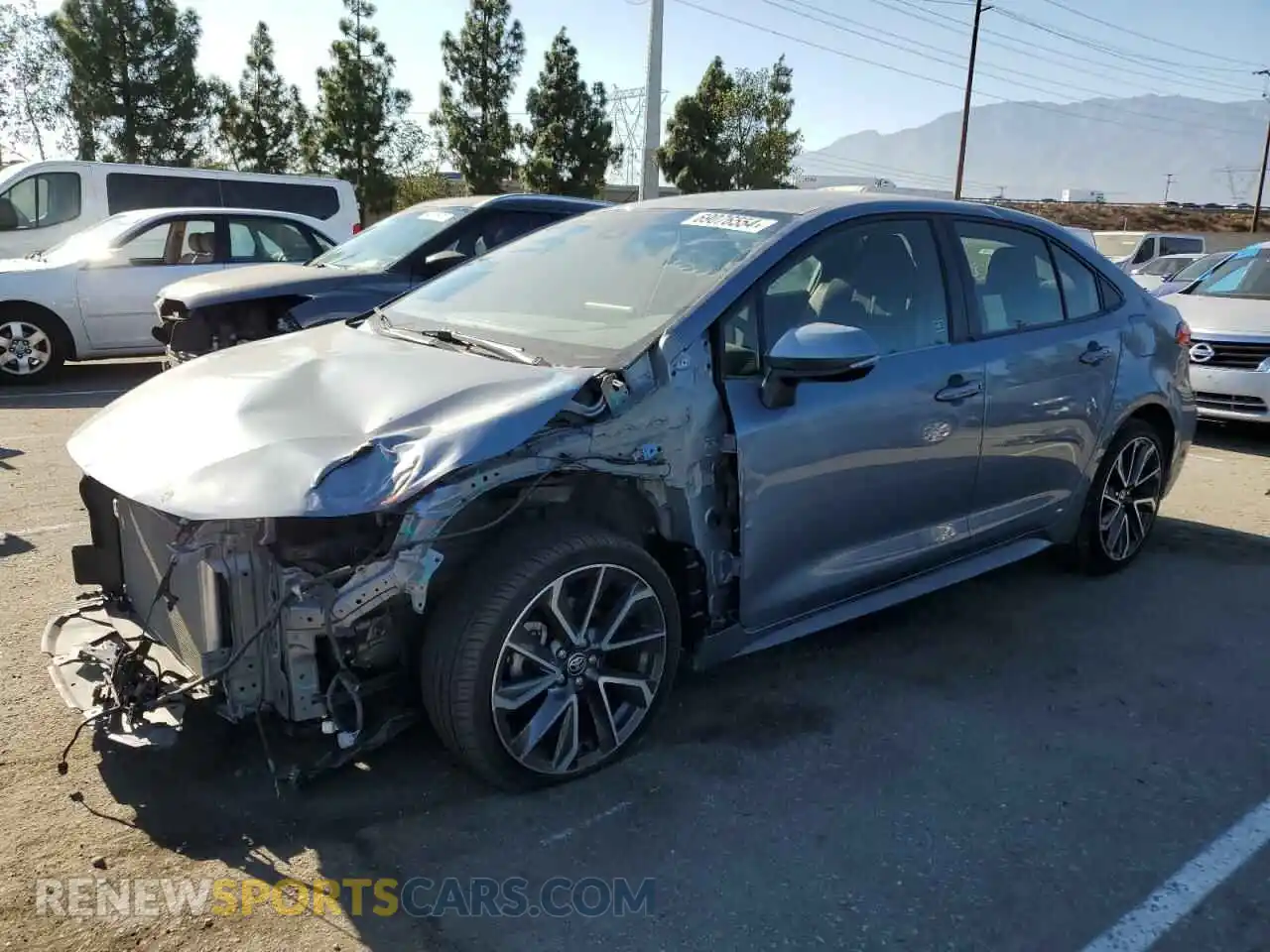 1 Photograph of a damaged car JTDS4MCE9MJ074707 TOYOTA COROLLA 2021