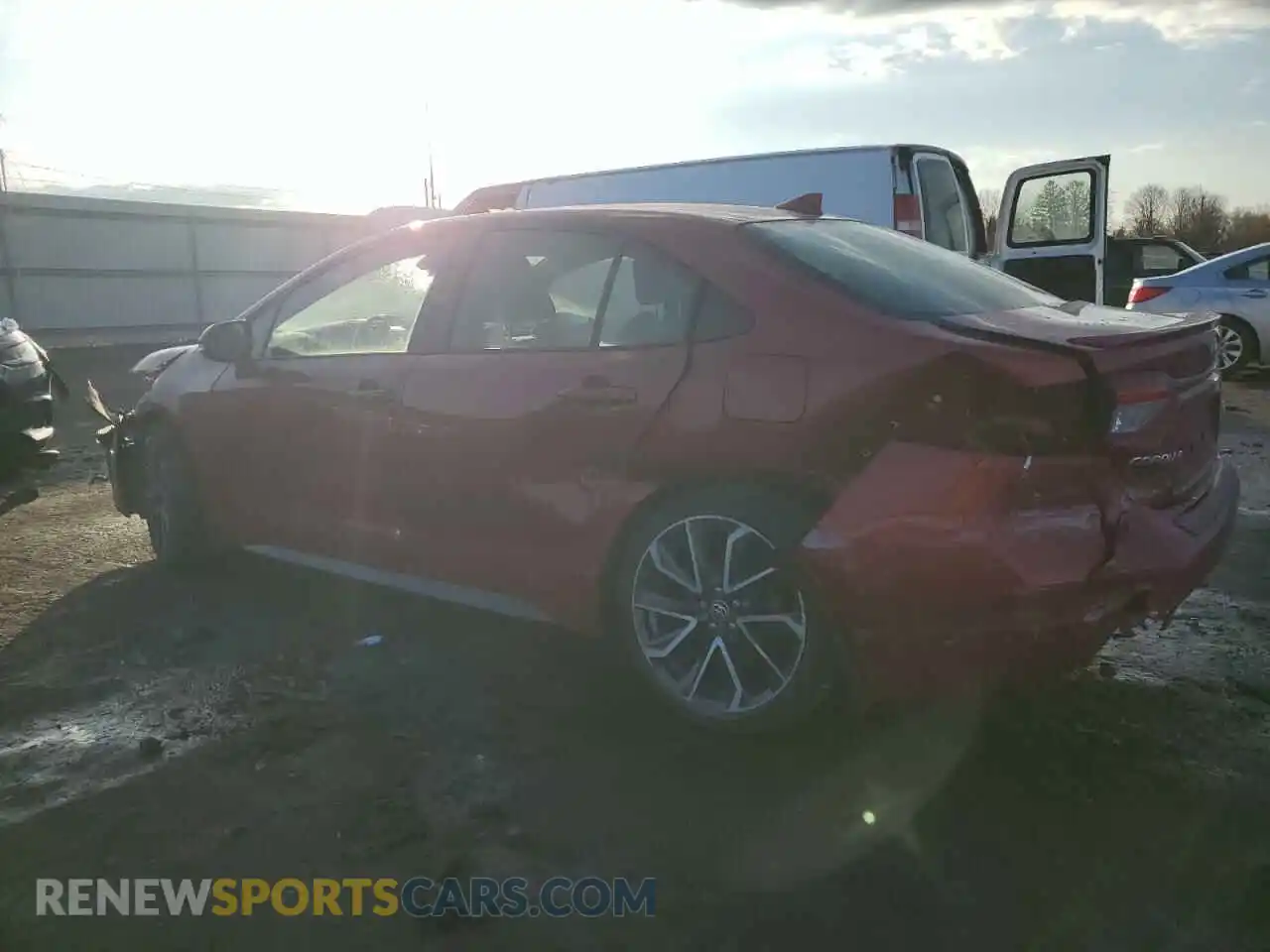 2 Photograph of a damaged car JTDS4MCE9MJ075999 TOYOTA COROLLA 2021